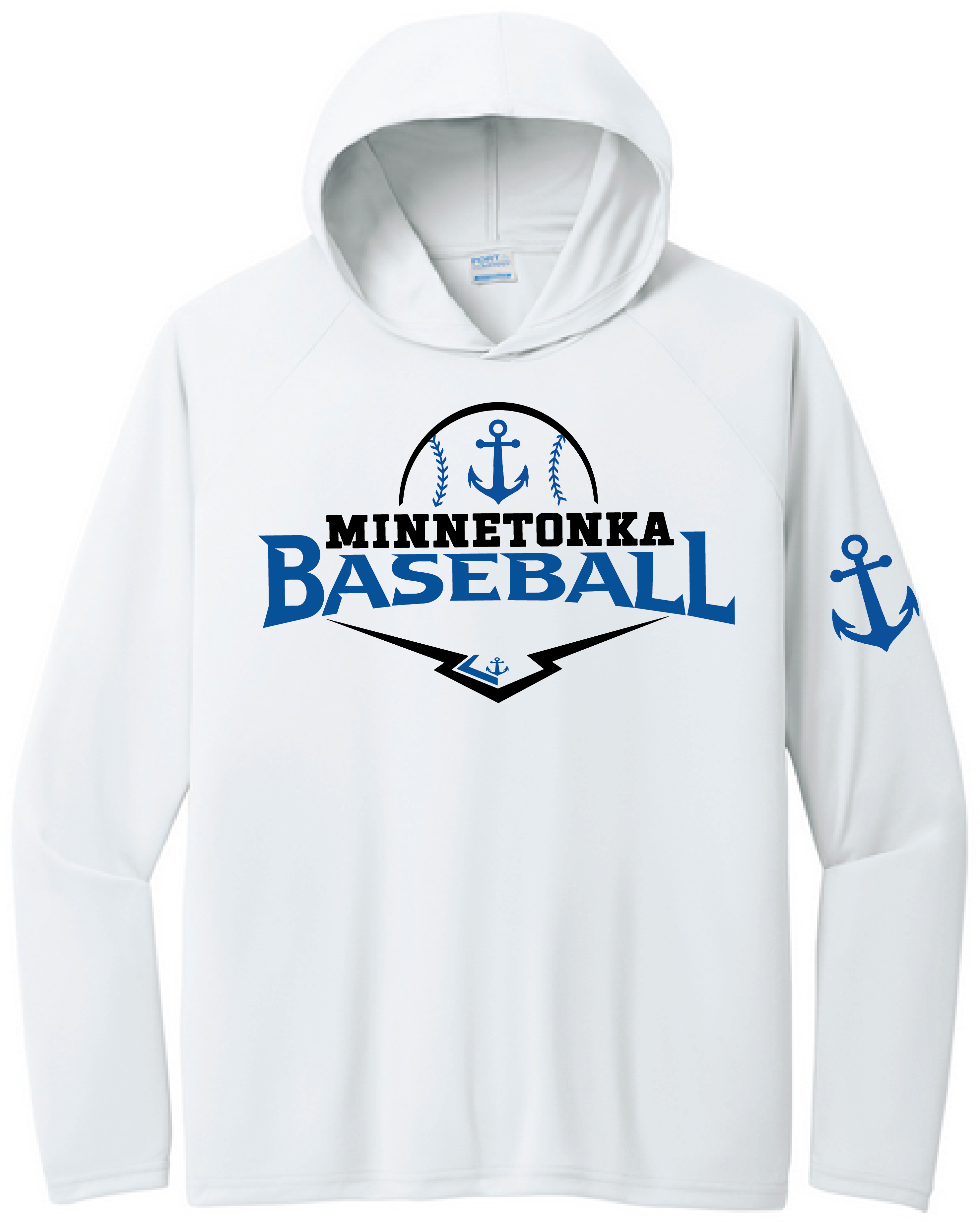 Baseball Men's UPF Performance Pullover Hooded Tee