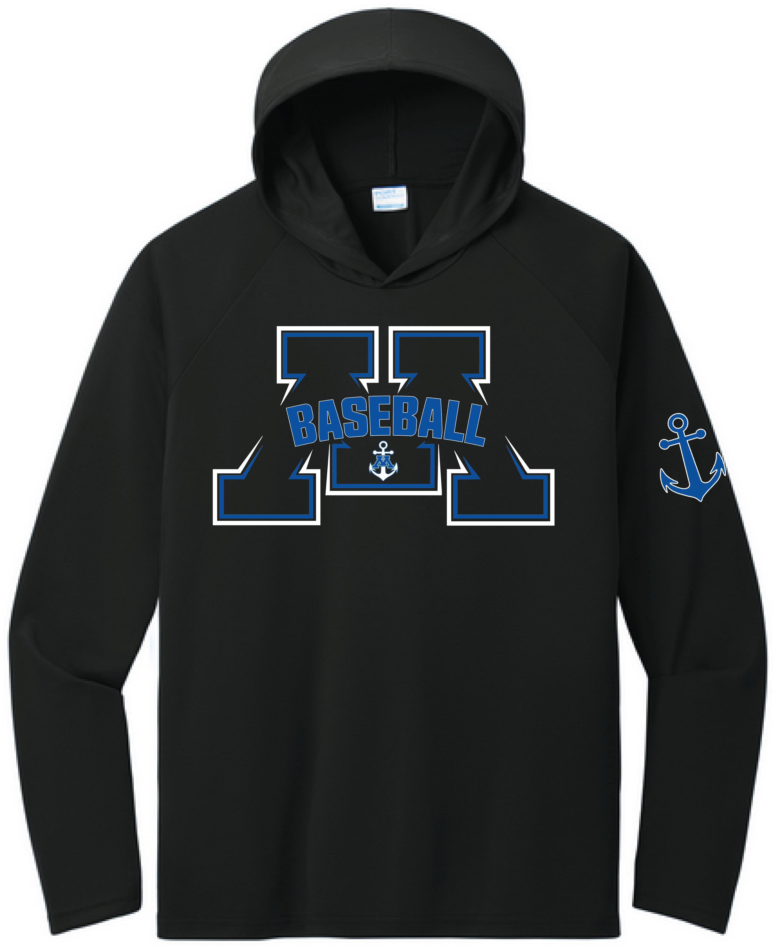 Baseball Men's UPF Performance Pullover Hooded Tee