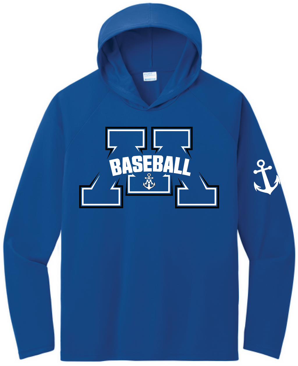 Baseball Men's UPF Performance Pullover Hooded Tee