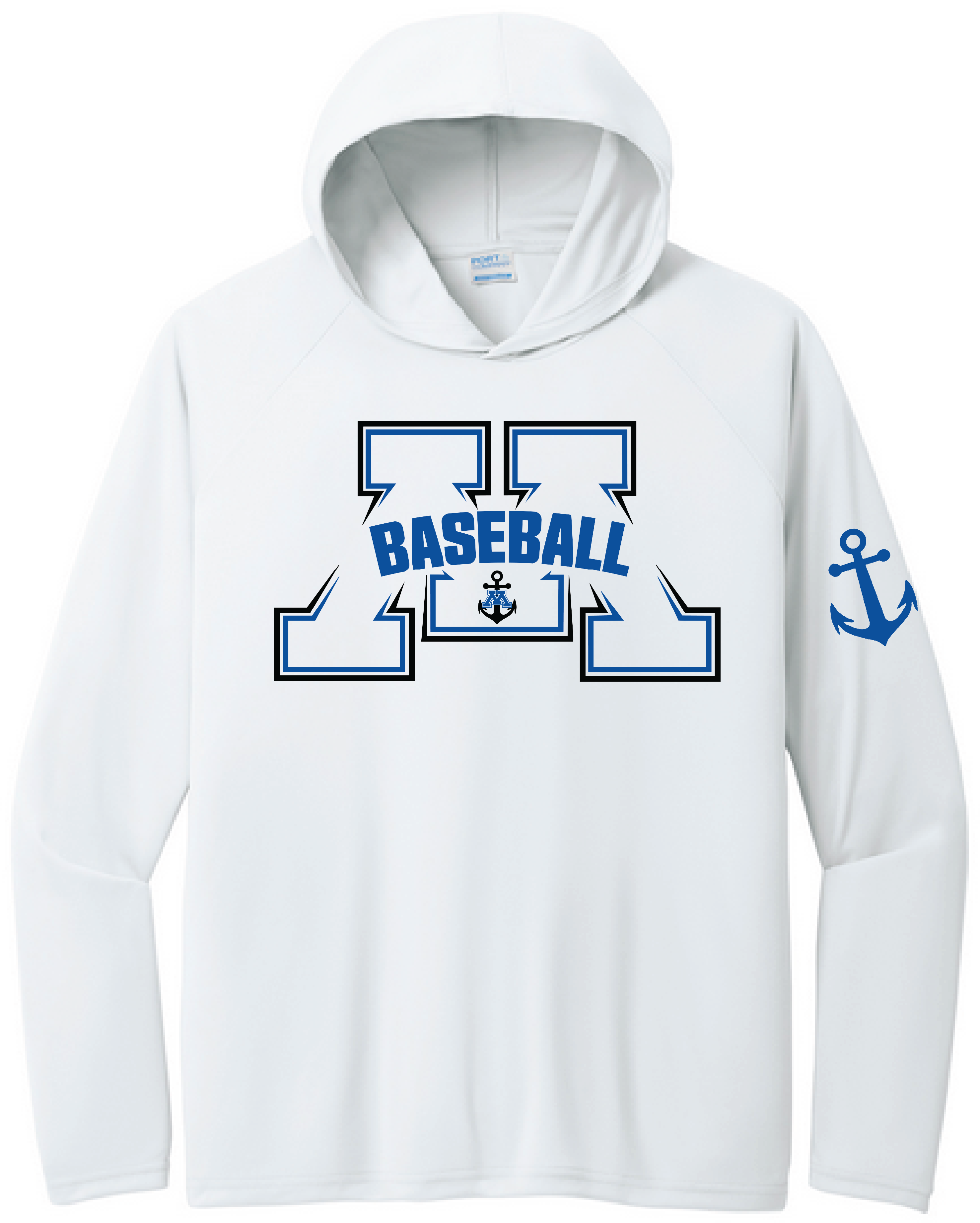 Baseball Men's UPF Performance Pullover Hooded Tee