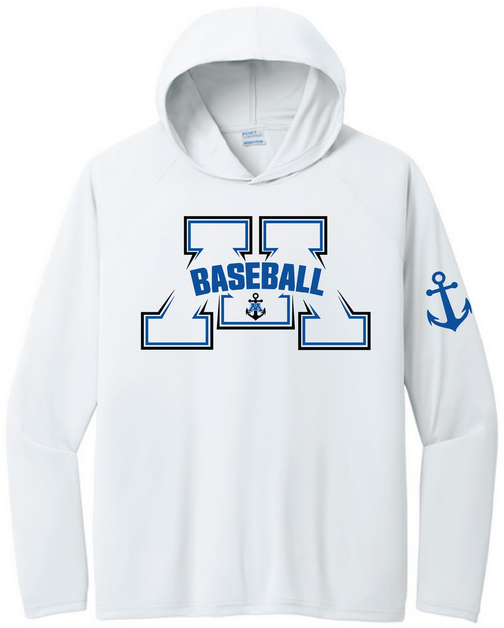 Baseball Men's UPF Performance Pullover Hooded Tee