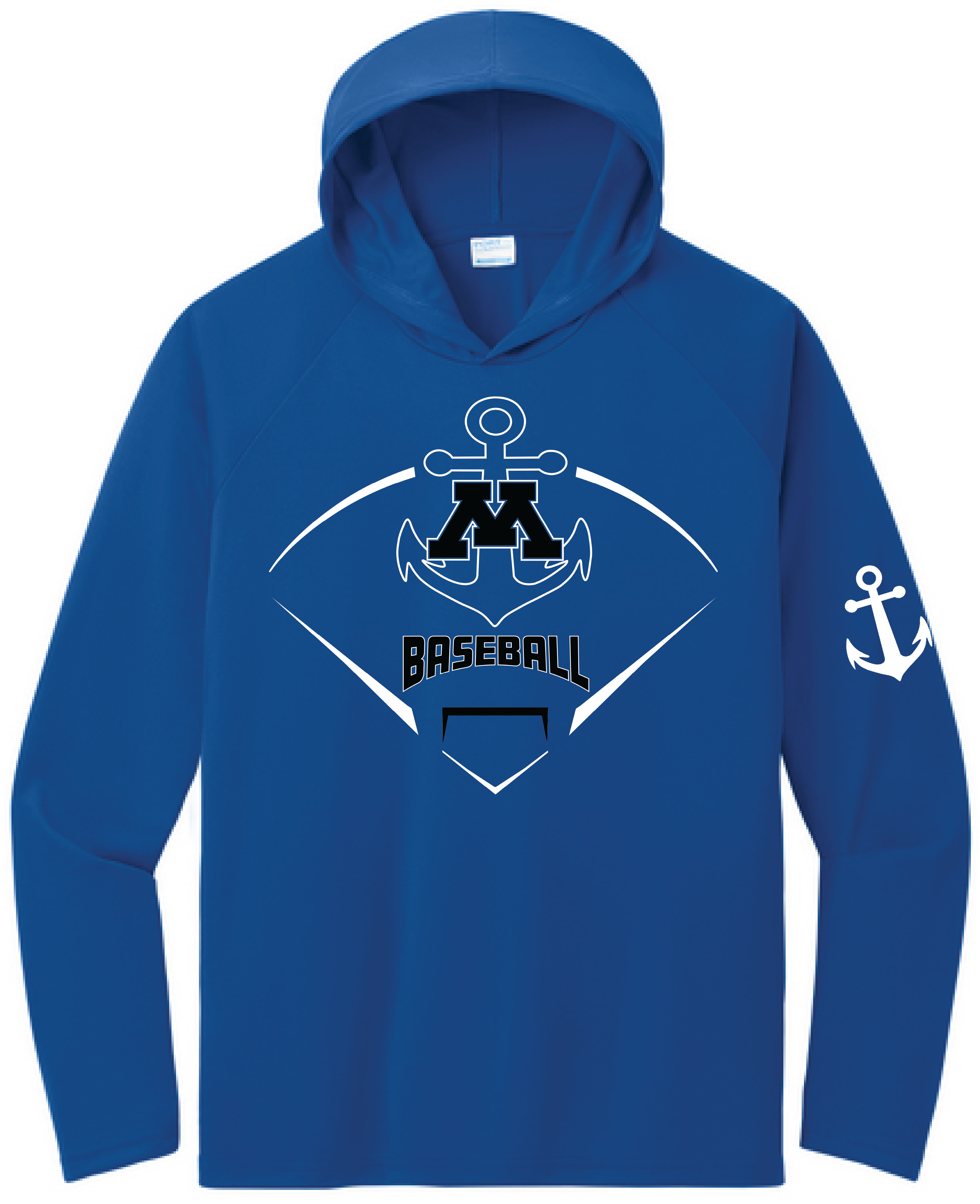 Baseball Men's UPF Performance Pullover Hooded Tee