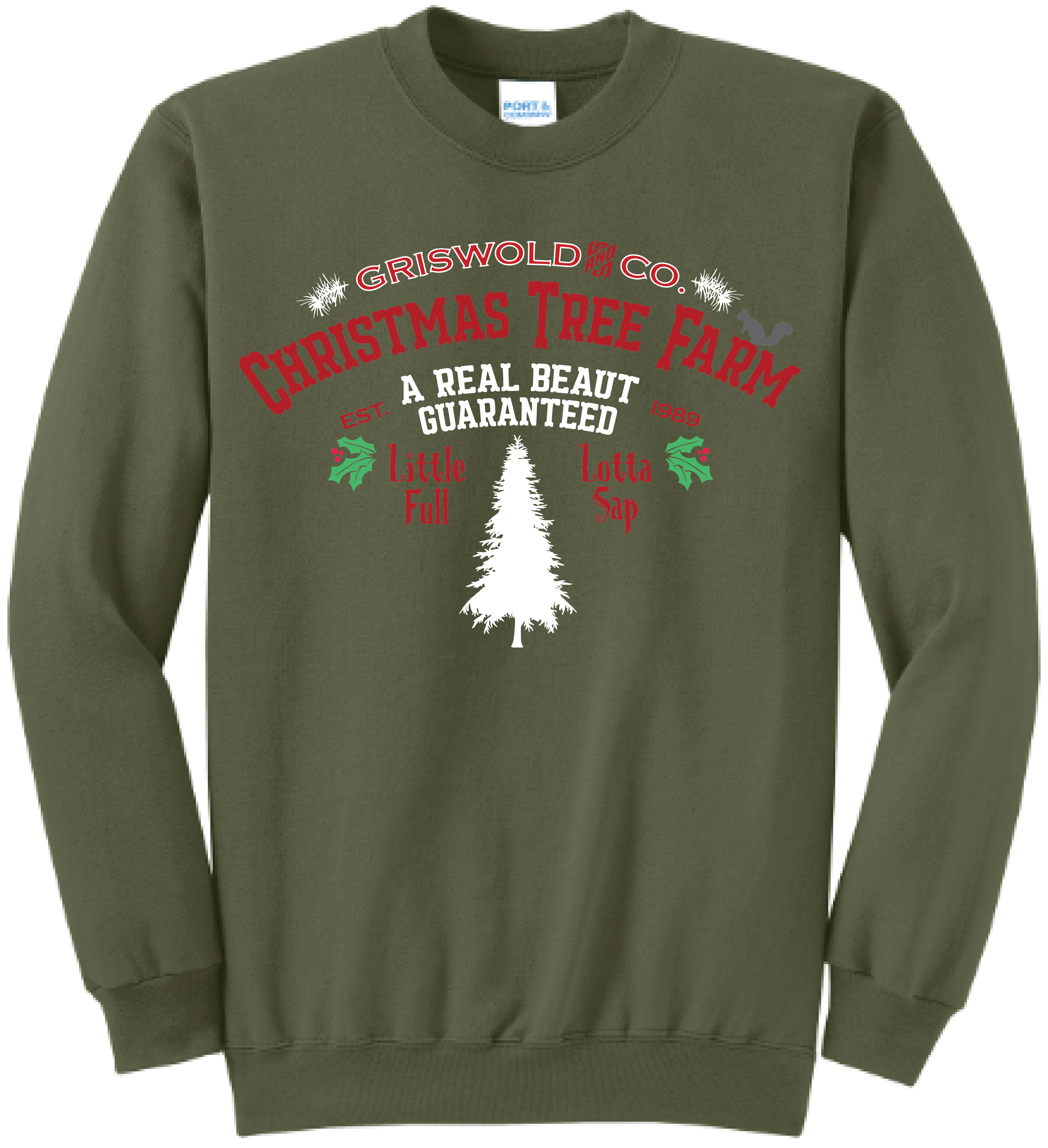 Unisex Griswold Tree Farm Core Fleece Crewneck Sweatshirt