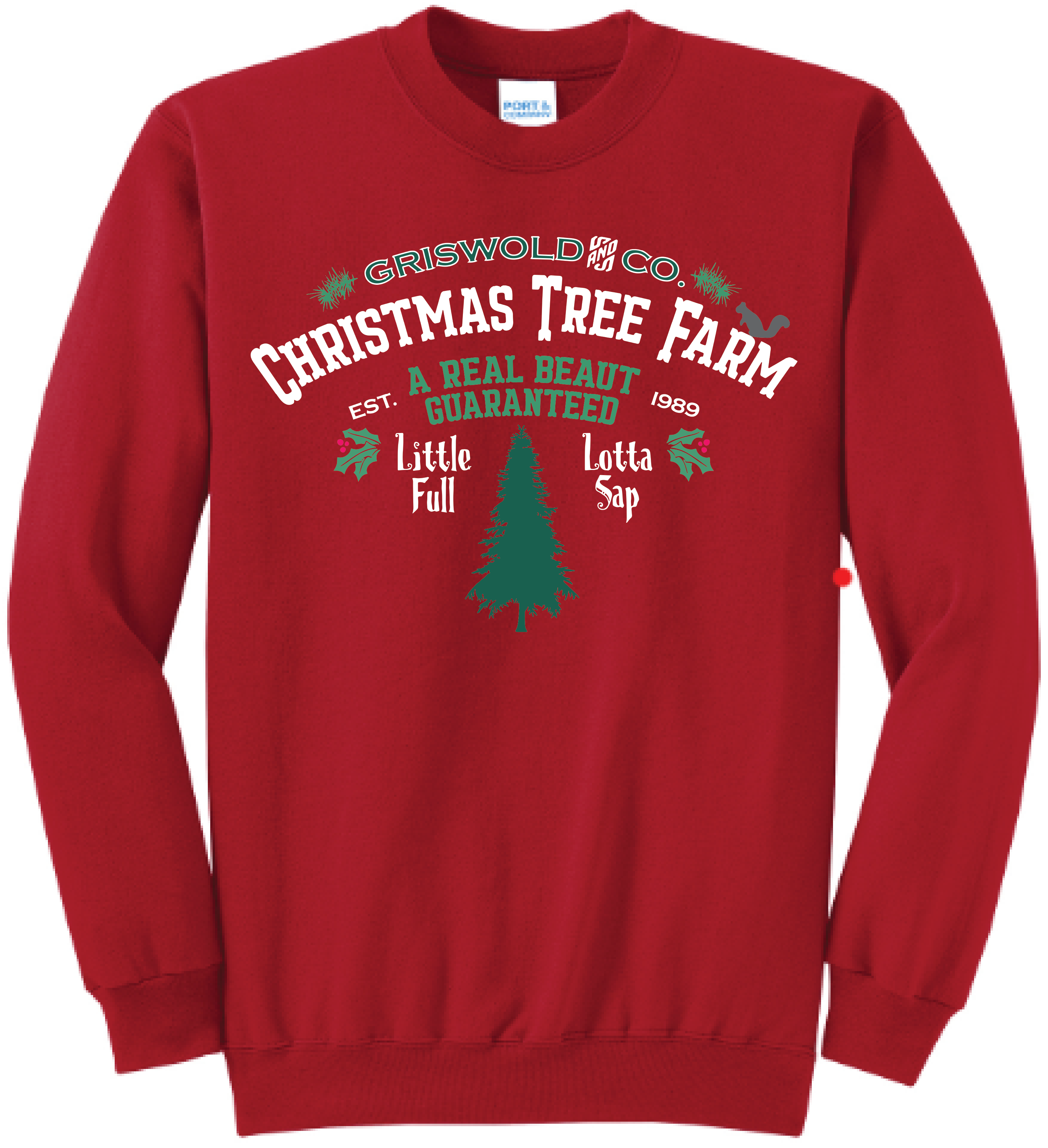 Unisex Griswold Tree Farm Core Fleece Crewneck Sweatshirt