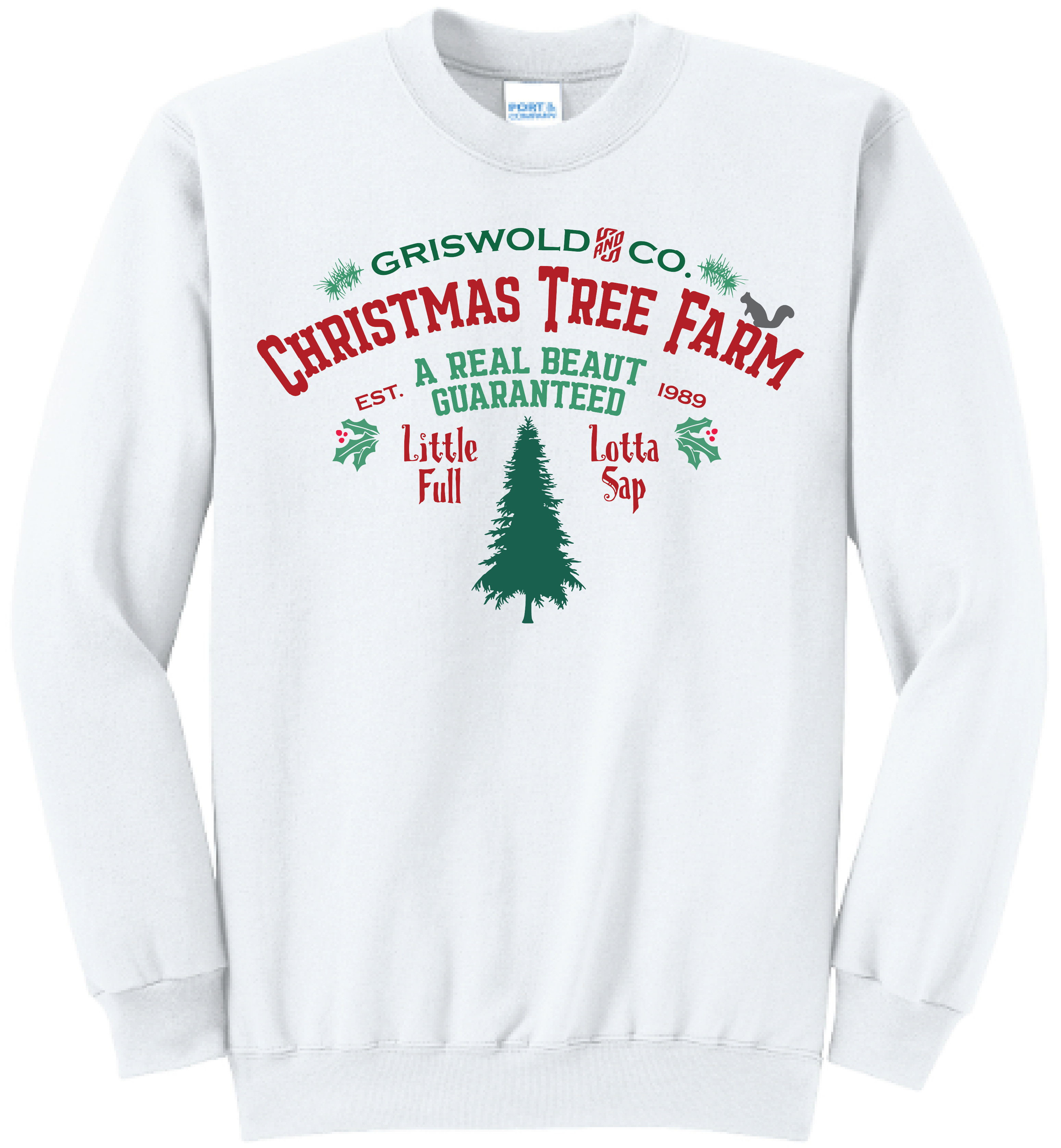 Unisex Griswold Tree Farm Core Fleece Crewneck Sweatshirt
