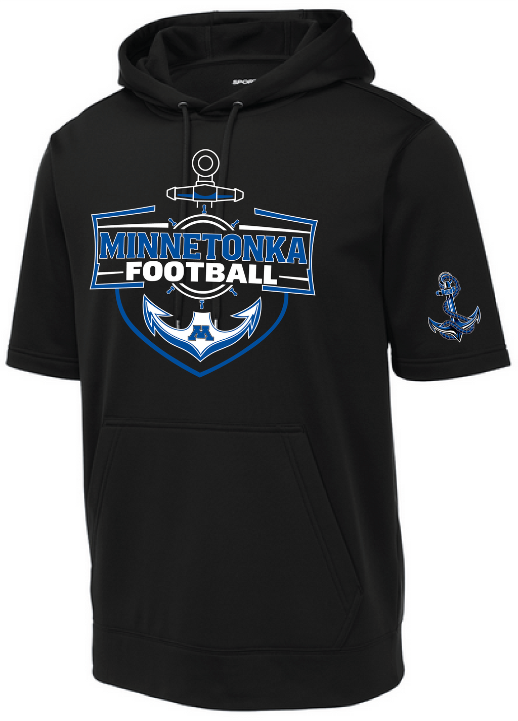 Men's TFA Short Sleeve Fleece Hooded Pullover