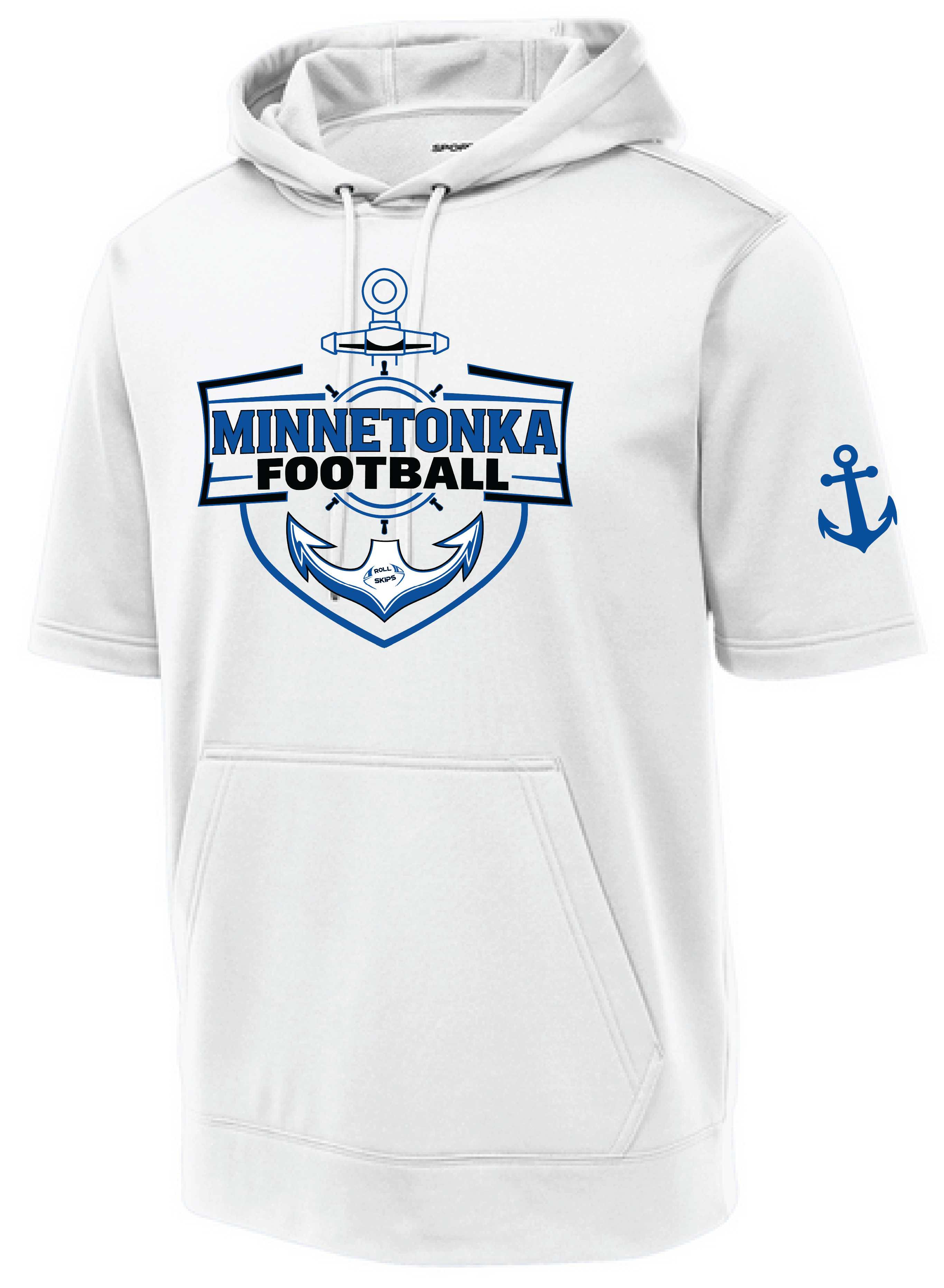 Football Men's Short Sleeve Hooded Pullover