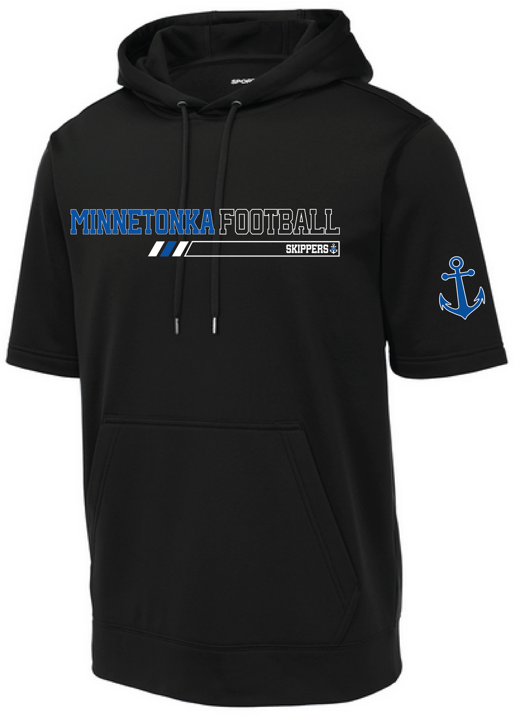TFA Men's Short Sleeve Fleece Hooded Pullover