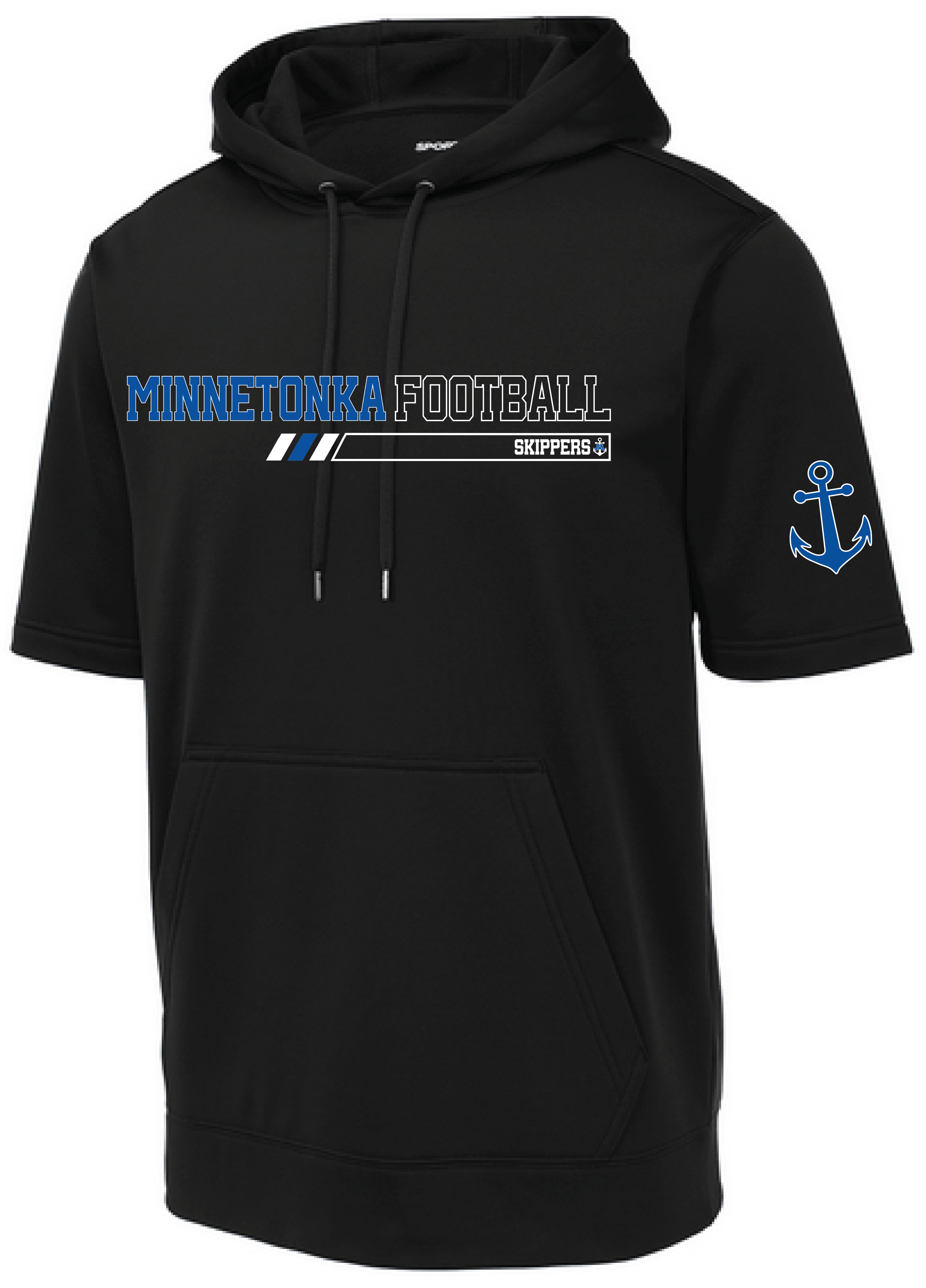 TFA Men's Short Sleeve Fleece Hooded Pullover
