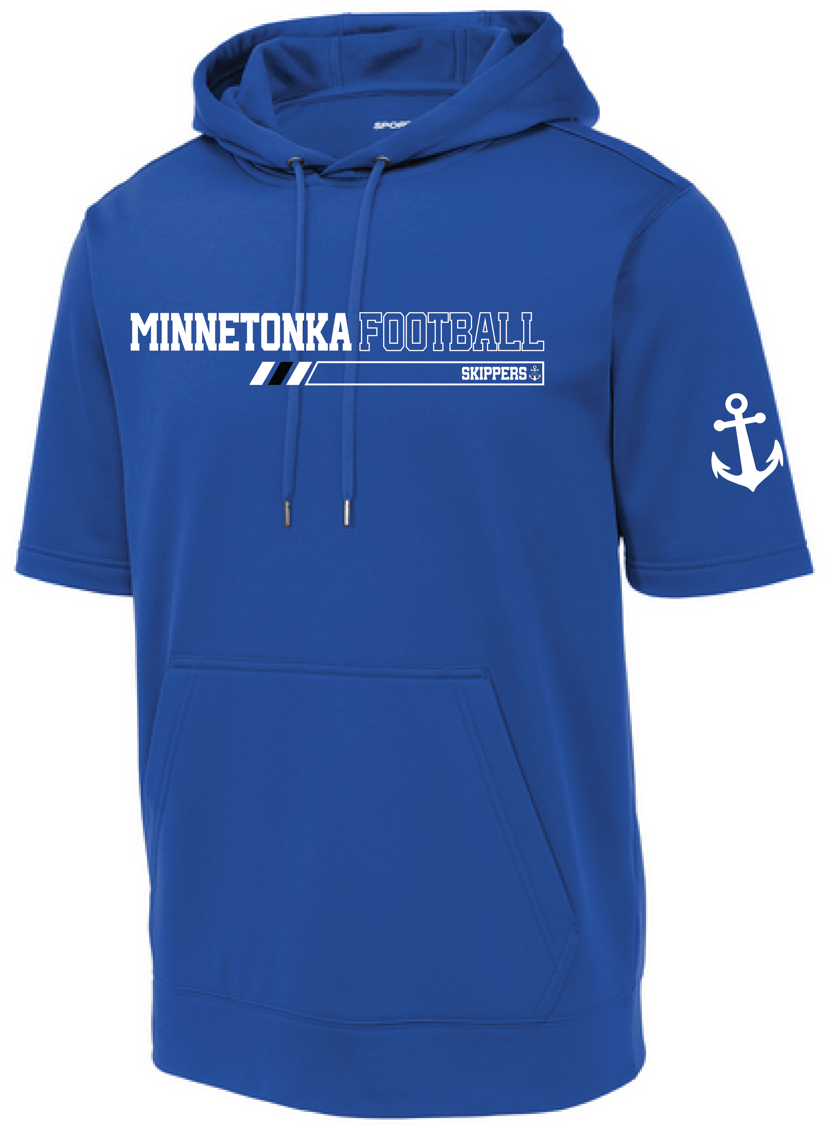 TFA Men's Short Sleeve Fleece Hooded Pullover