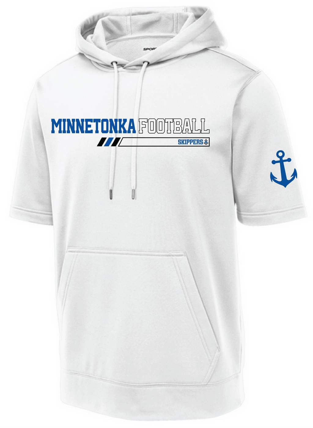 TFA Men's Short Sleeve Fleece Hooded Pullover