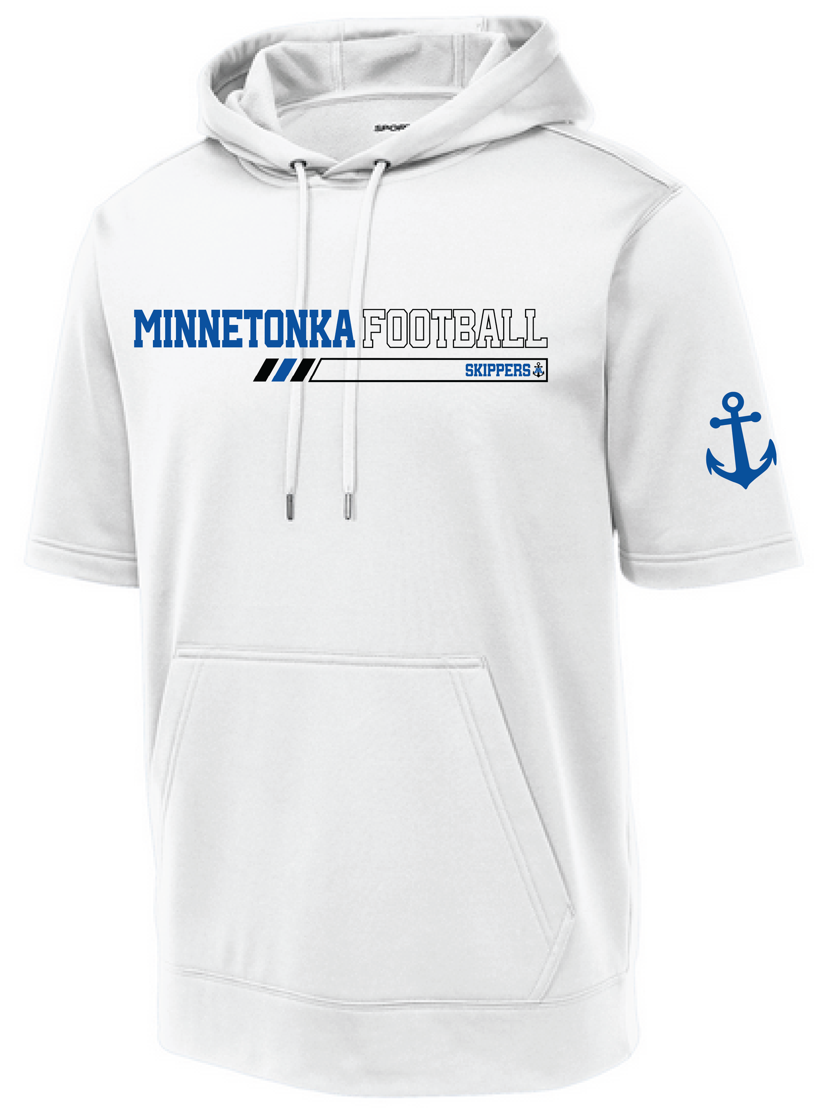 TFA Men's Short Sleeve Fleece Hooded Pullover