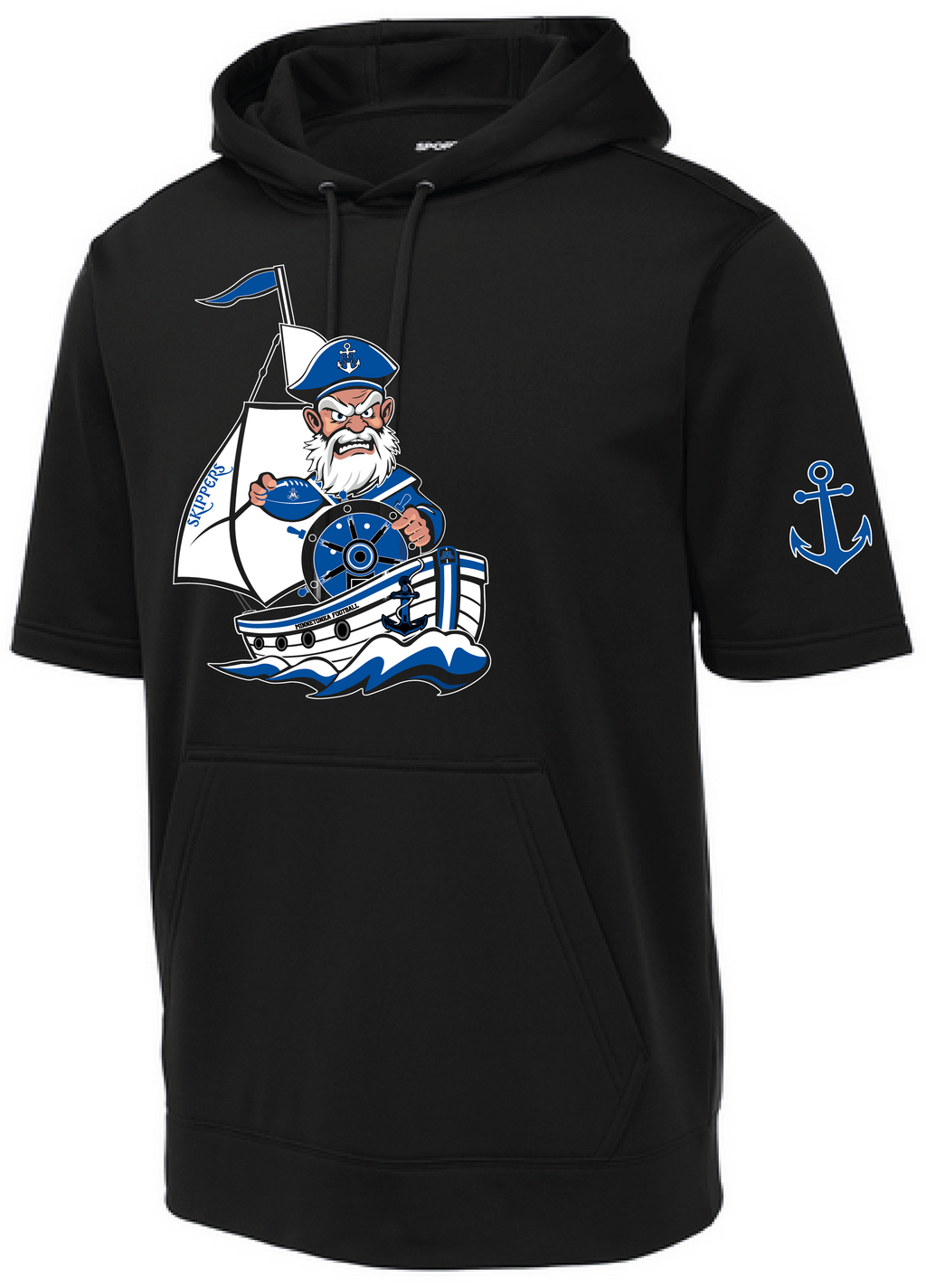 TFA Men's Short Sleeve Fleece Hooded Pullover