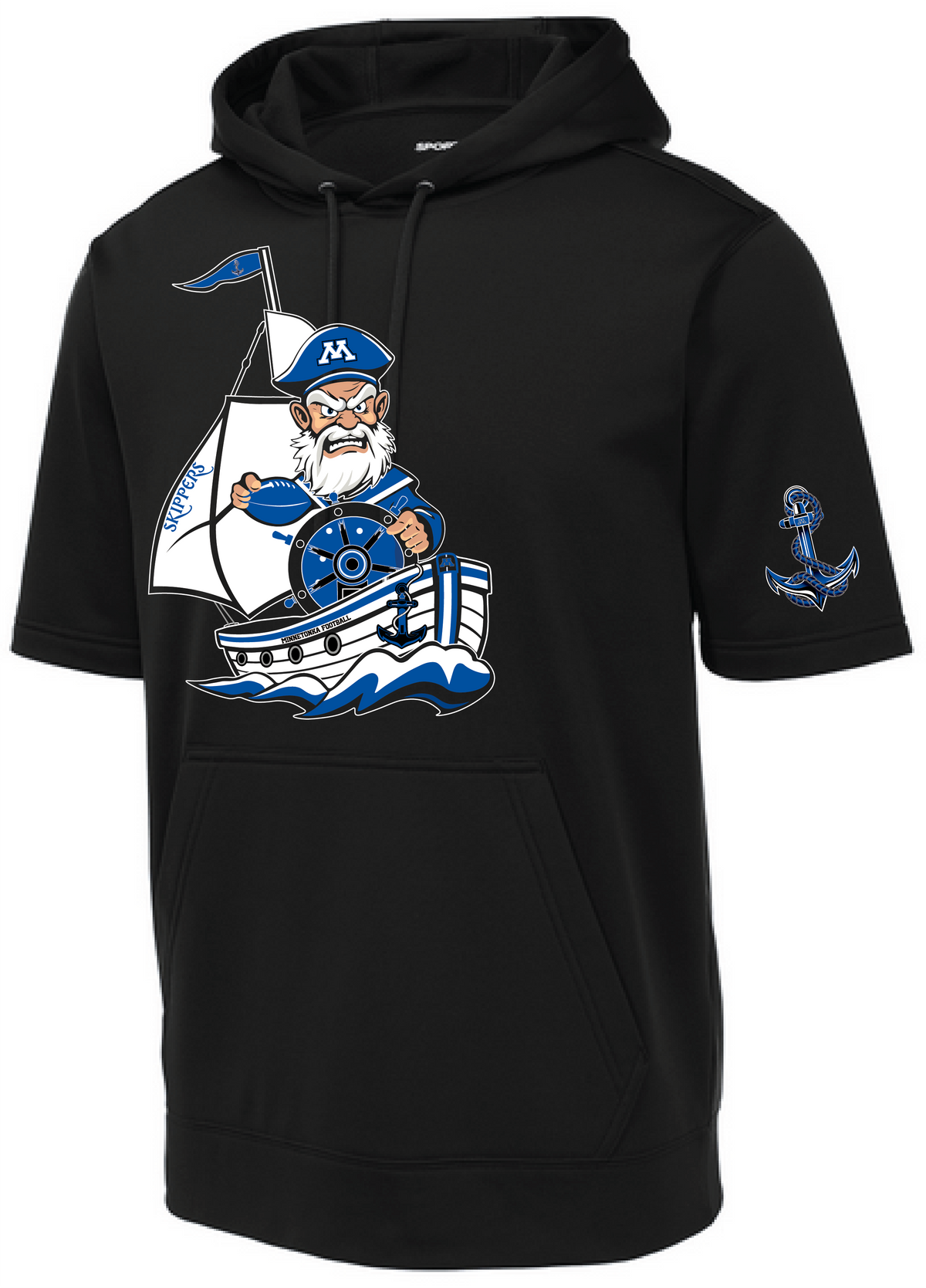 Men's TFA Short Sleeve Fleece Hooded Pullover