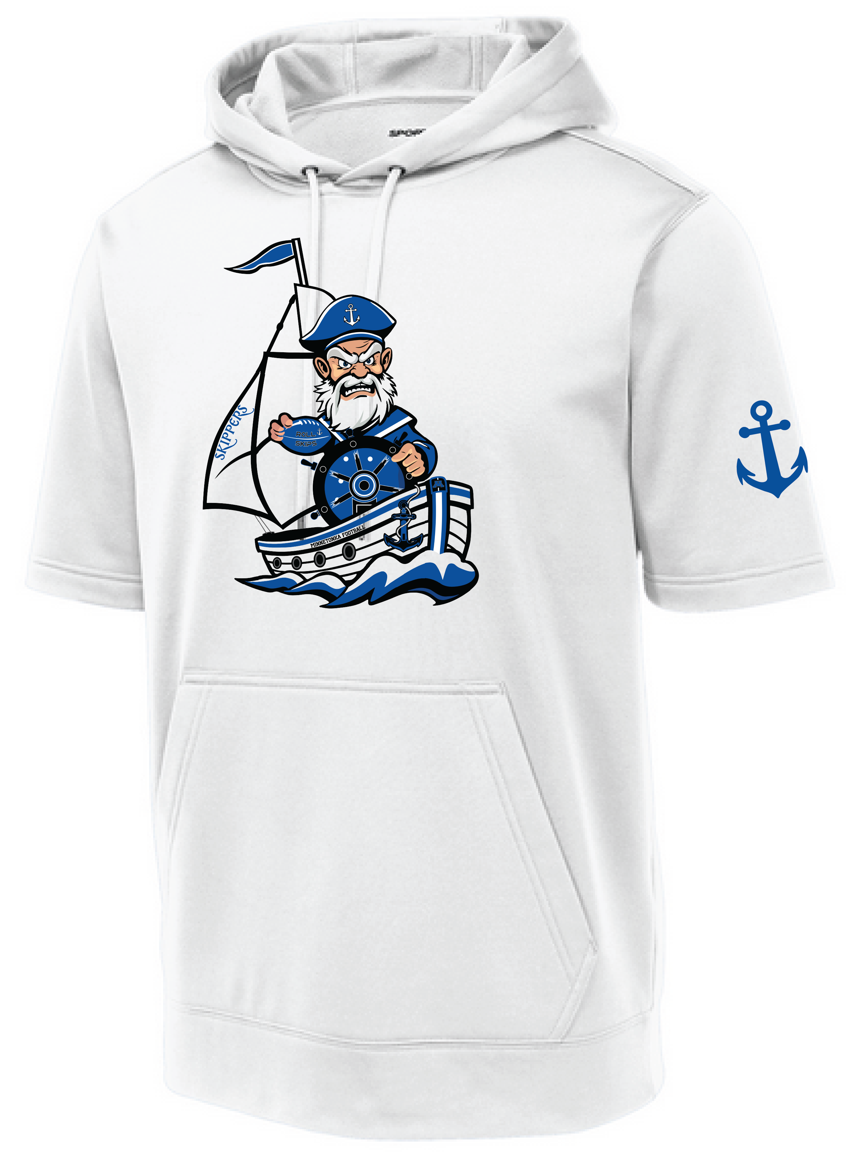 Football Men's Short Sleeve Hooded Pullover