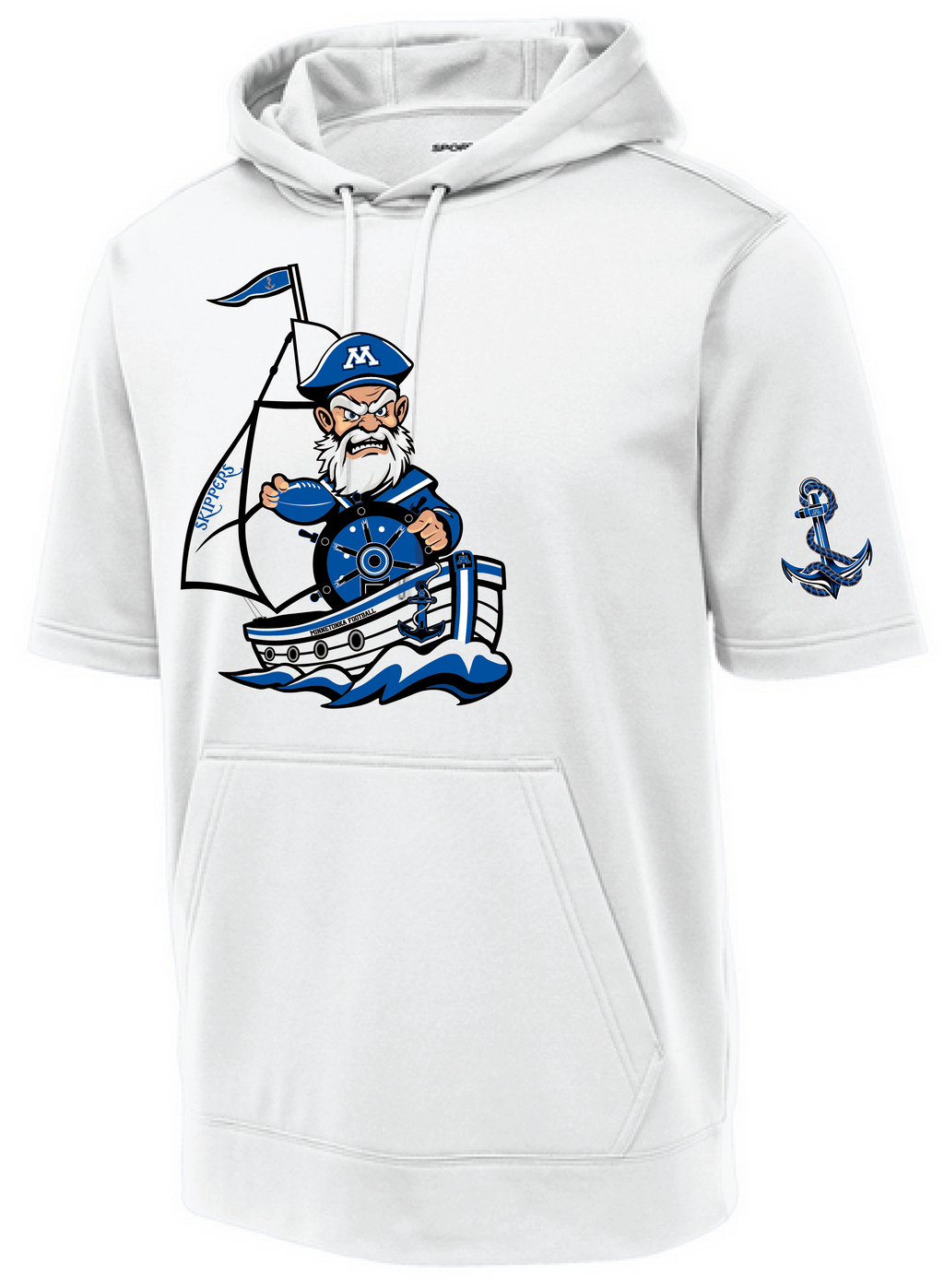 Men's TFA Short Sleeve Fleece Hooded Pullover