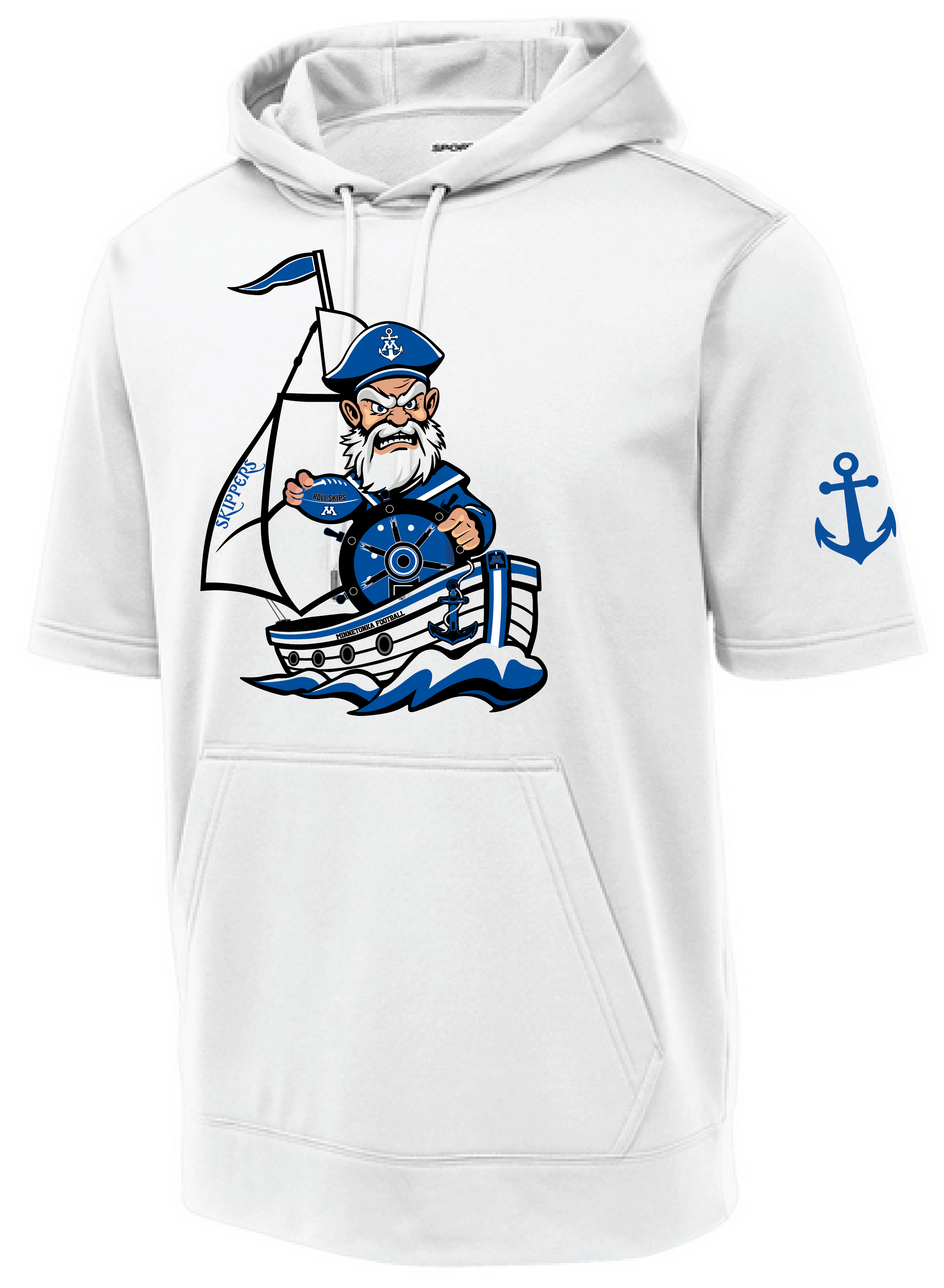 TFA Men's Short Sleeve Fleece Hooded Pullover