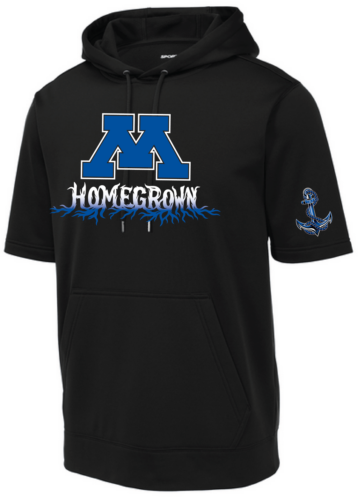 Men's TFA Short Sleeve Fleece Hooded Pullover