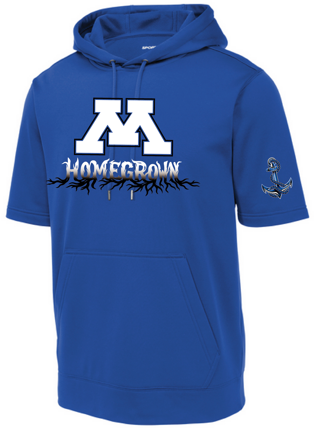 Men's TFA Short Sleeve Fleece Hooded Pullover