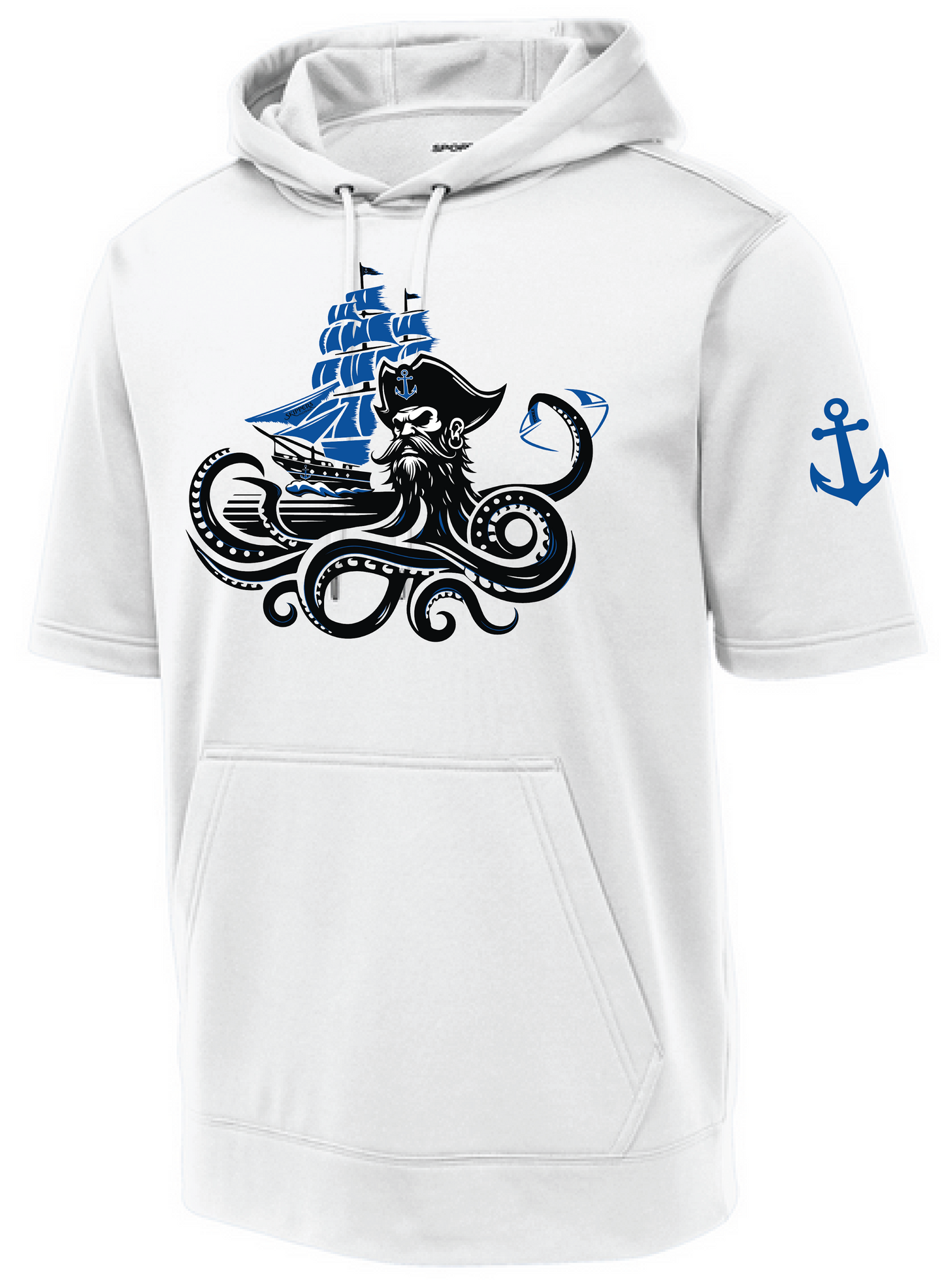 Football Men's Short Sleeve Hooded Pullover