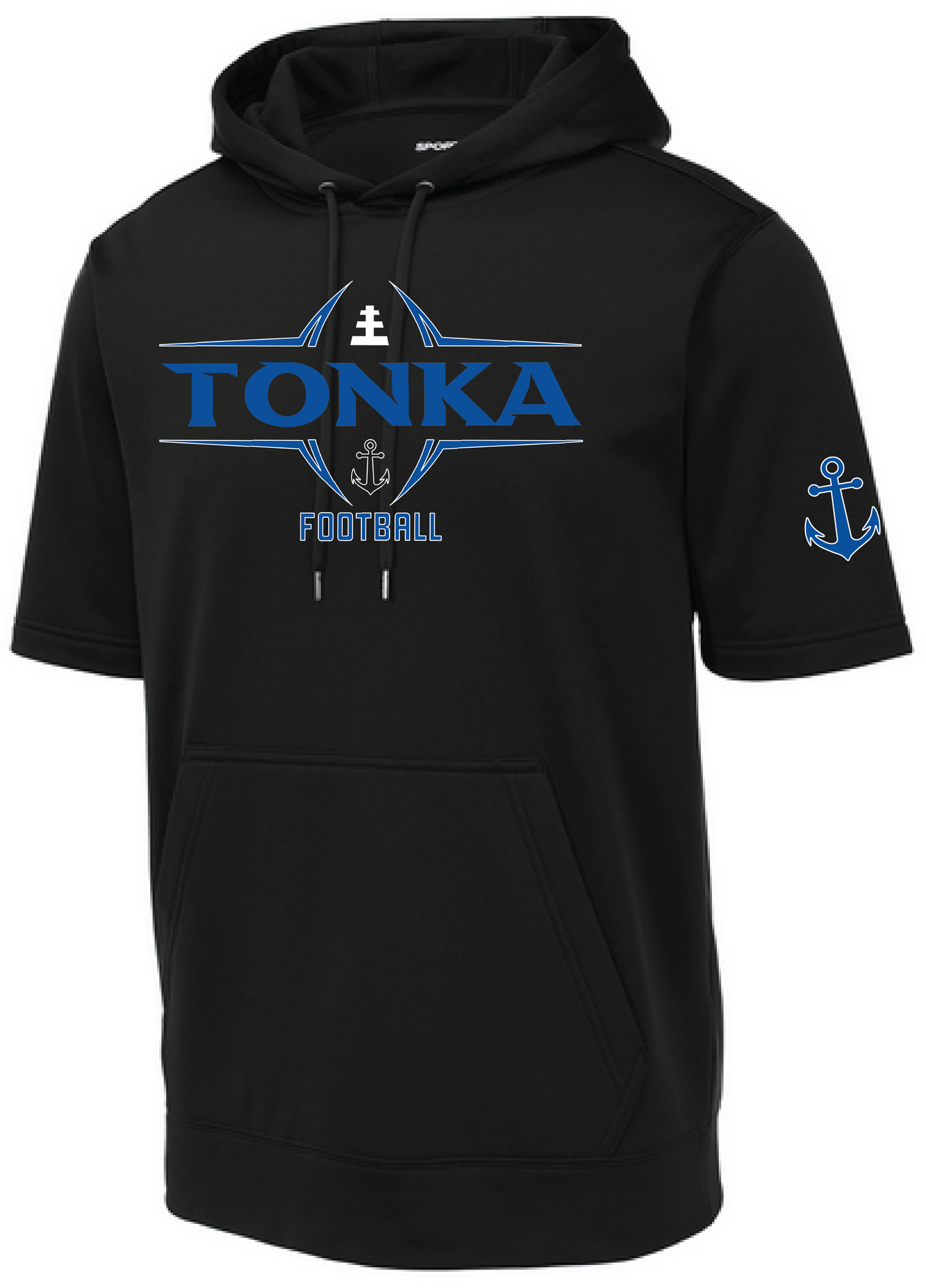 Football Men's Short Sleeve Hooded Pullover