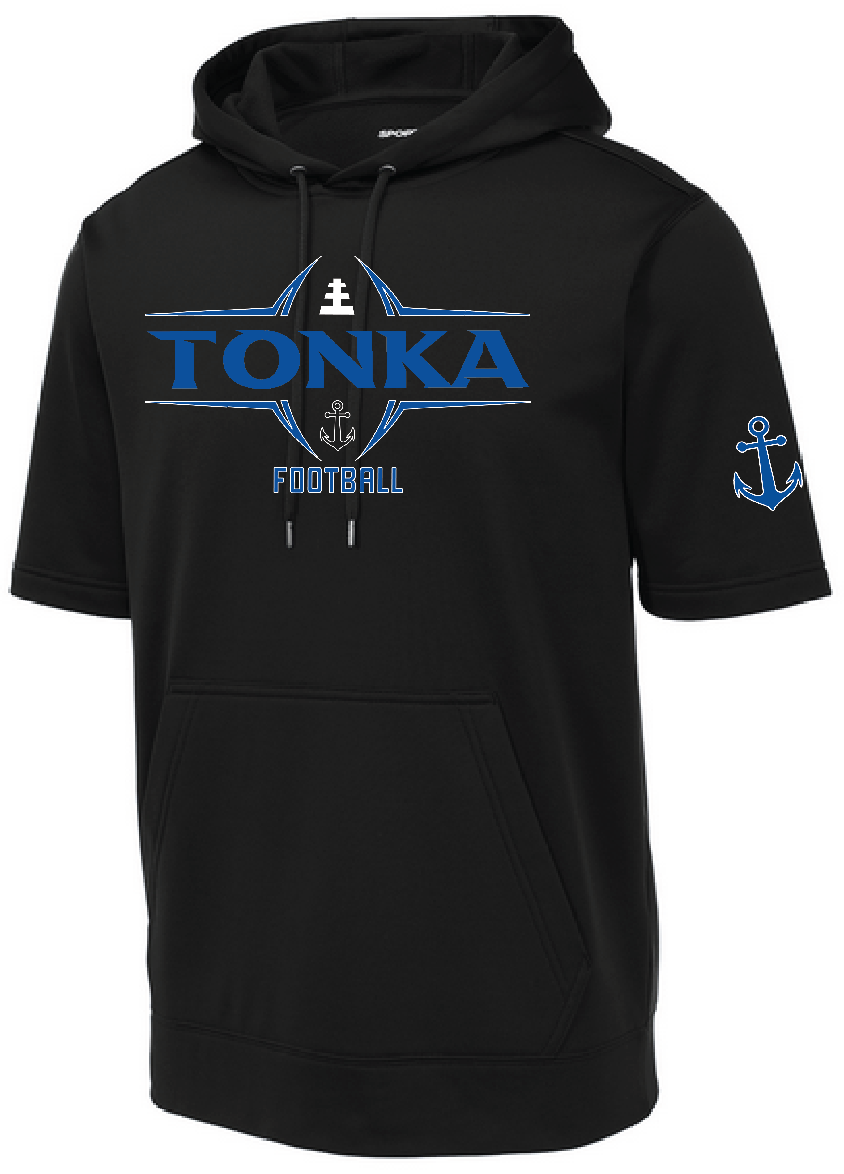 Football Men's Short Sleeve Hooded Pullover