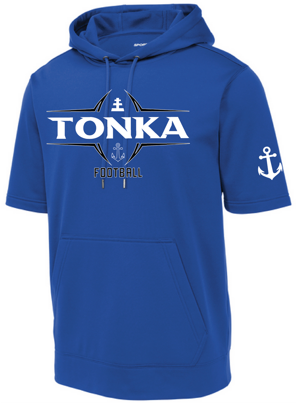 Football Men's Short Sleeve Hooded Pullover
