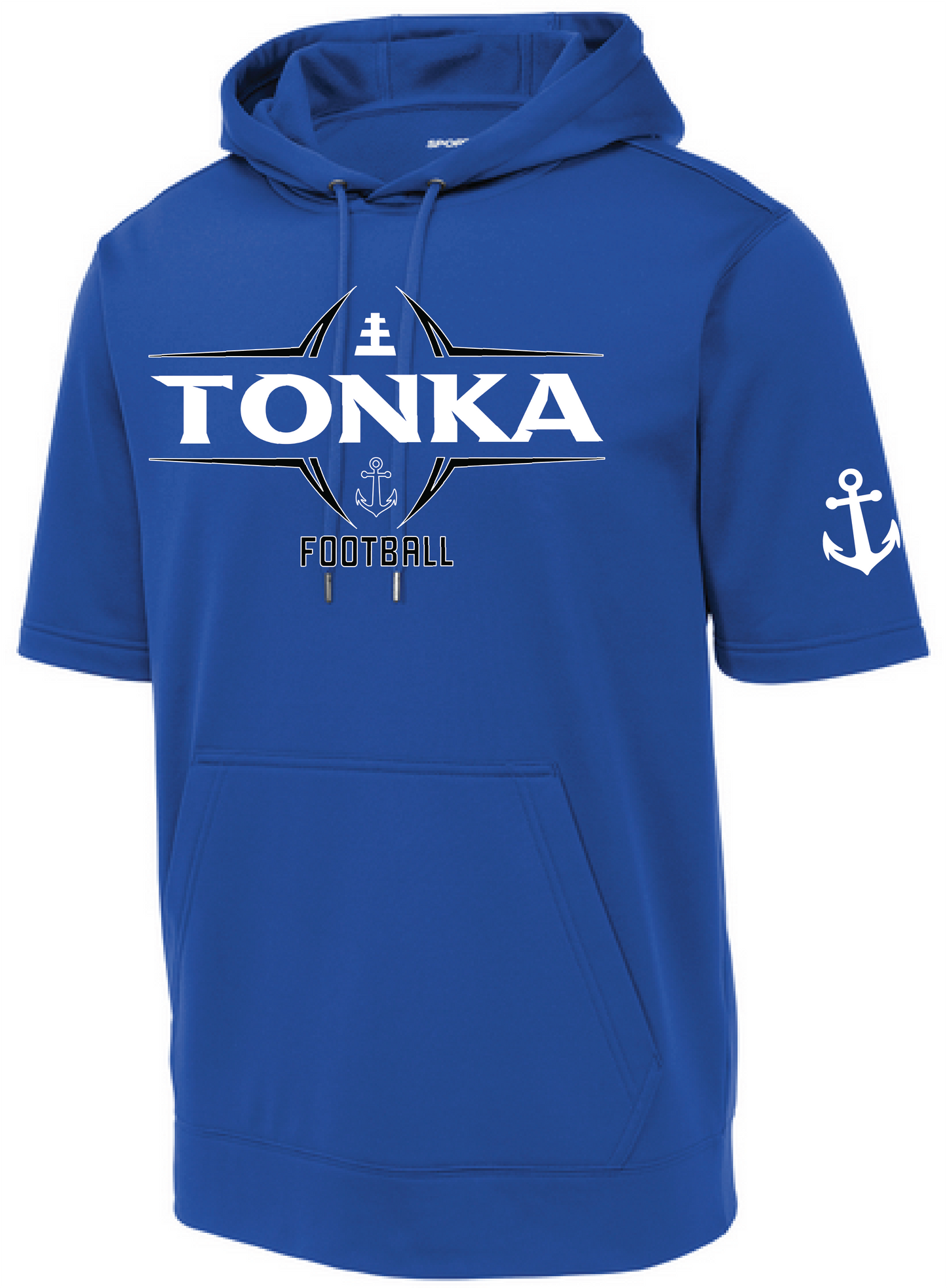Football Men's Short Sleeve Hooded Pullover