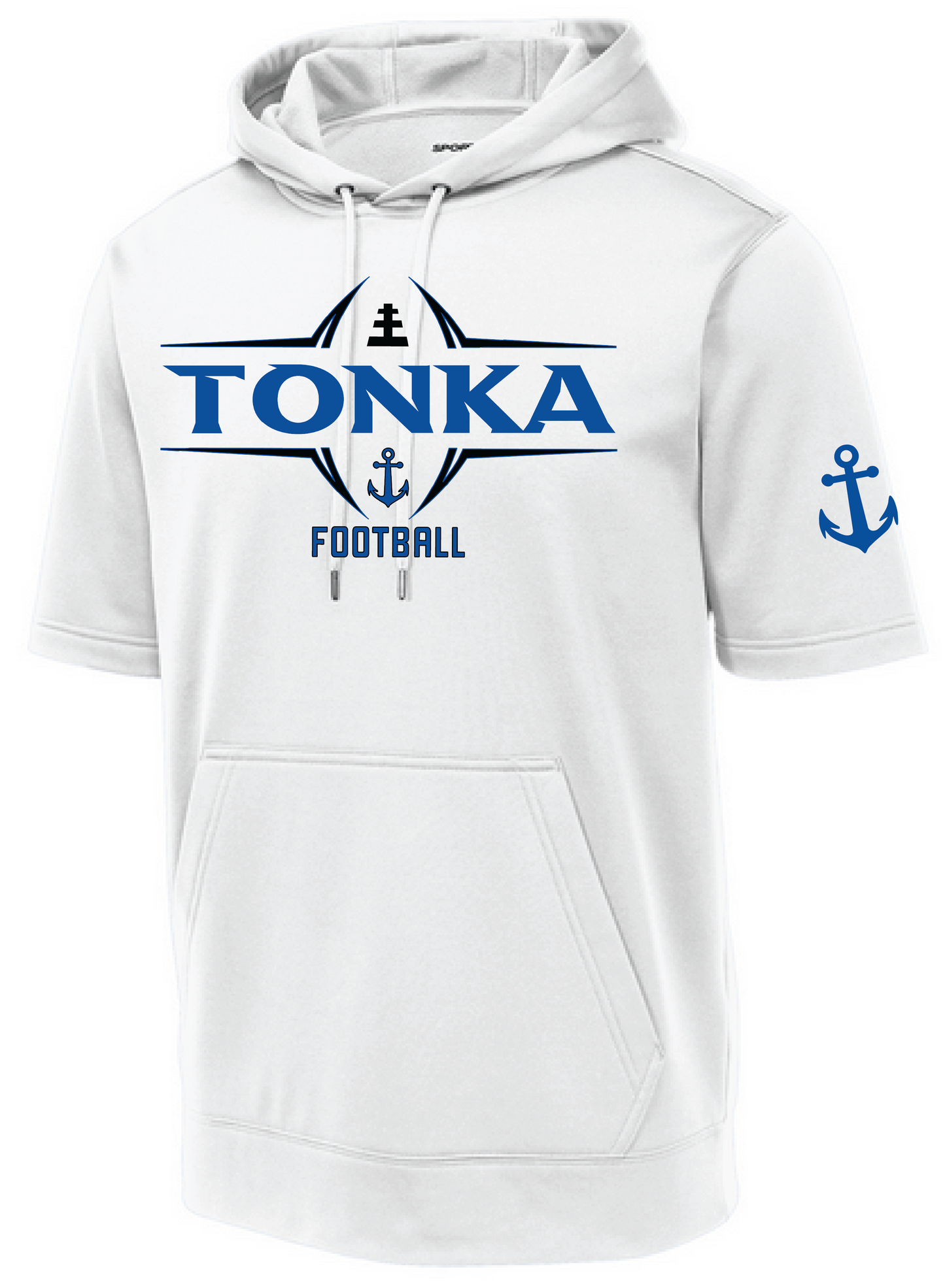 Football Men's Short Sleeve Hooded Pullover