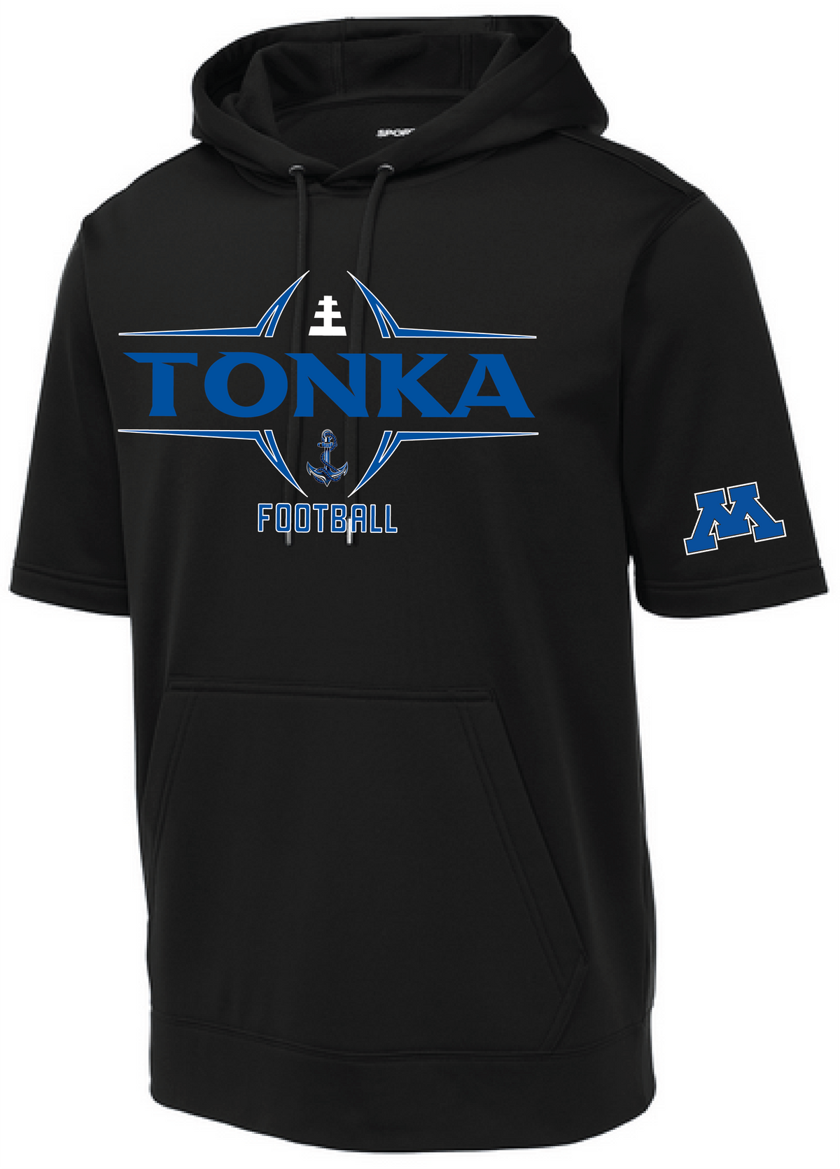 Men's TFA Short Sleeve Fleece Hooded Pullover