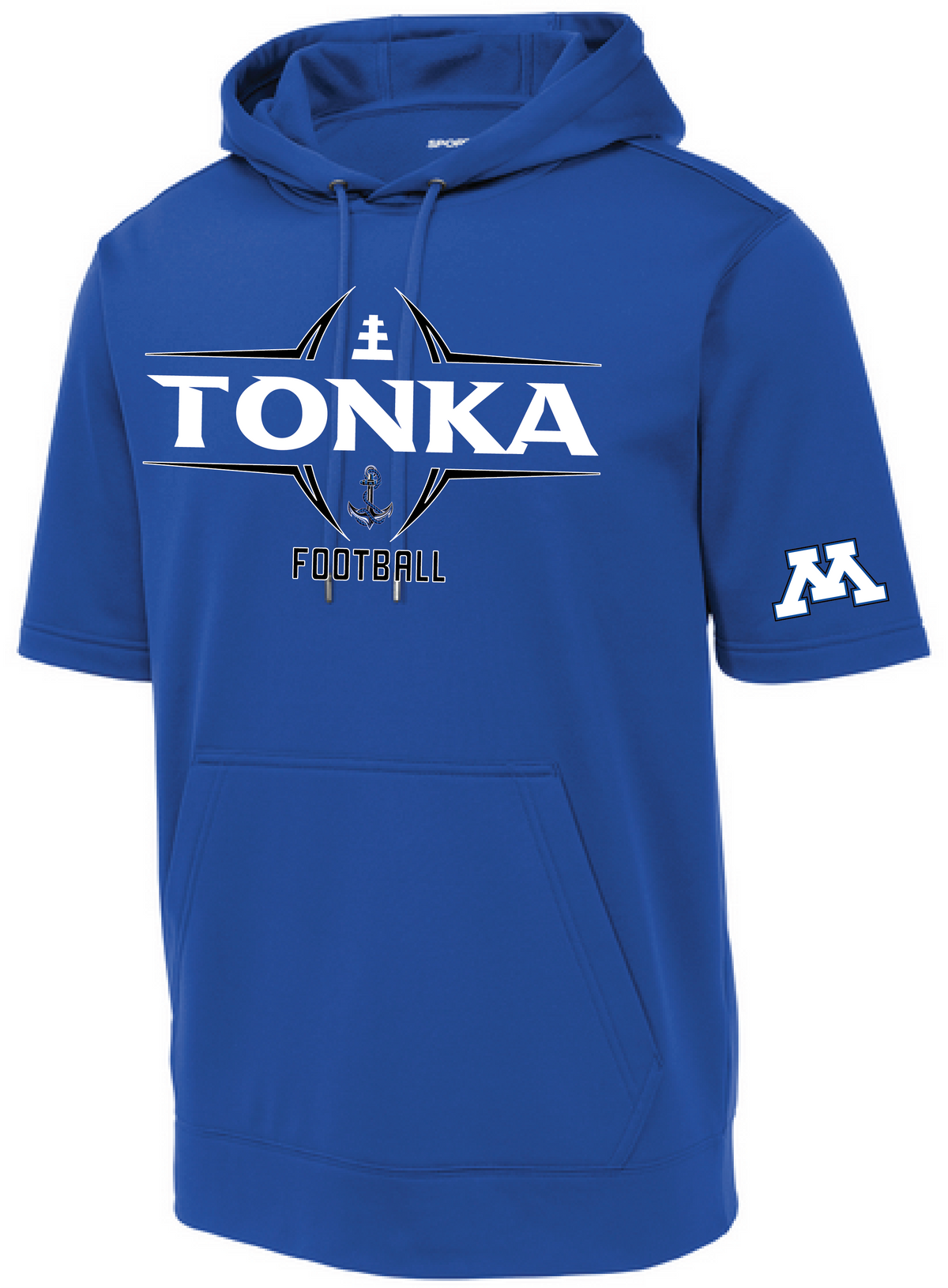 Men's TFA Short Sleeve Fleece Hooded Pullover