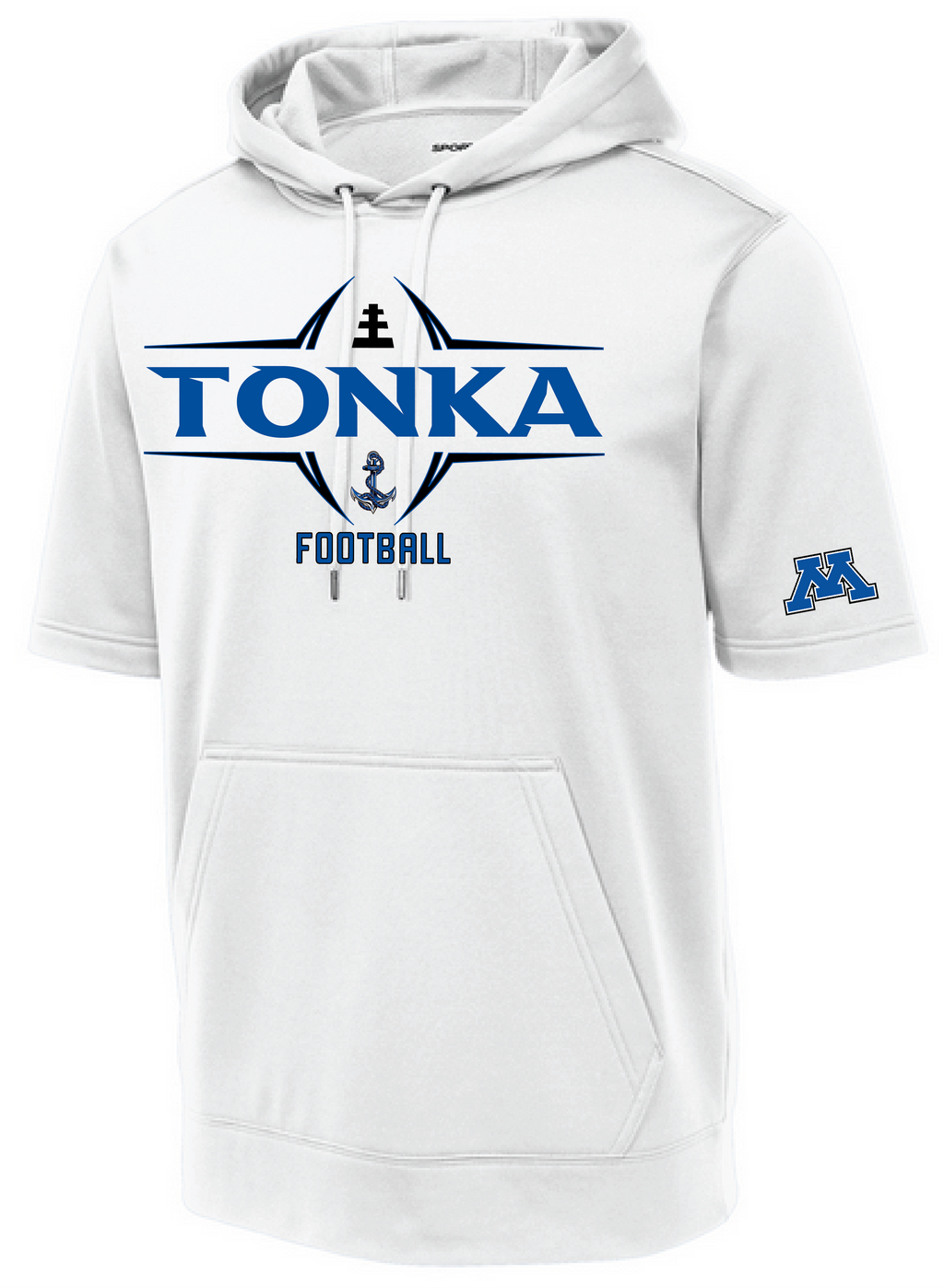 Men's TFA Short Sleeve Fleece Hooded Pullover