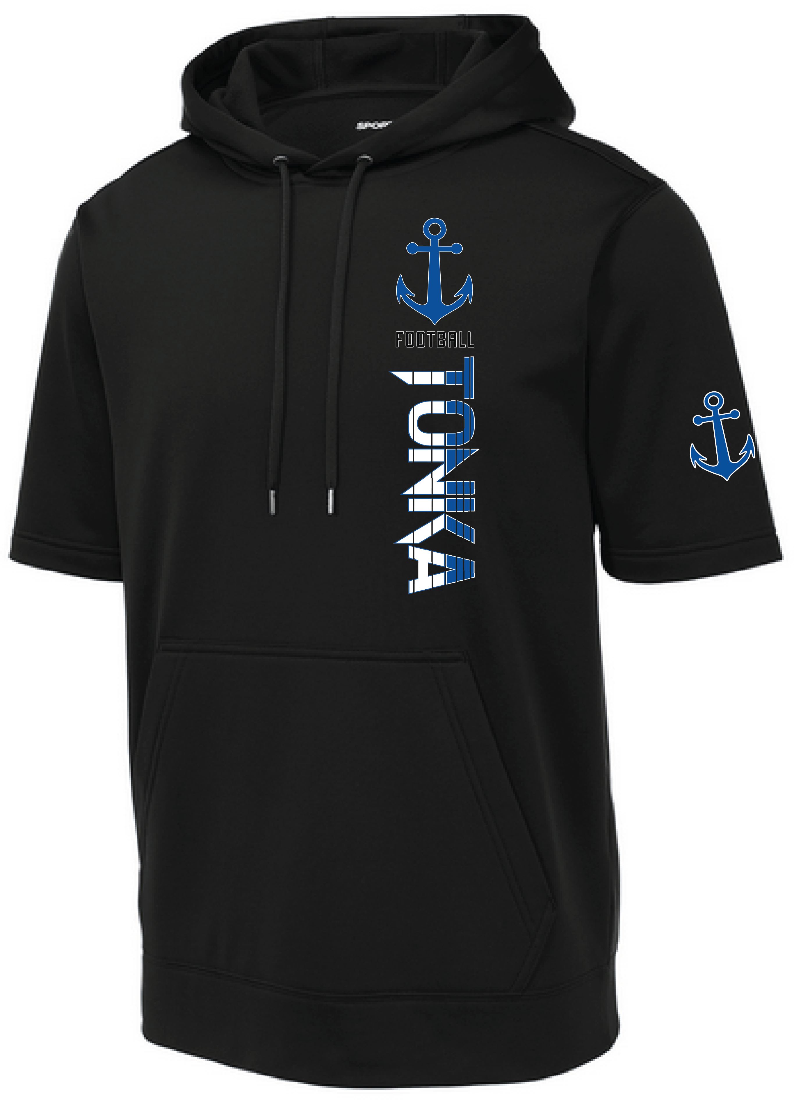 Football Men's Short Sleeve Hooded Pullover
