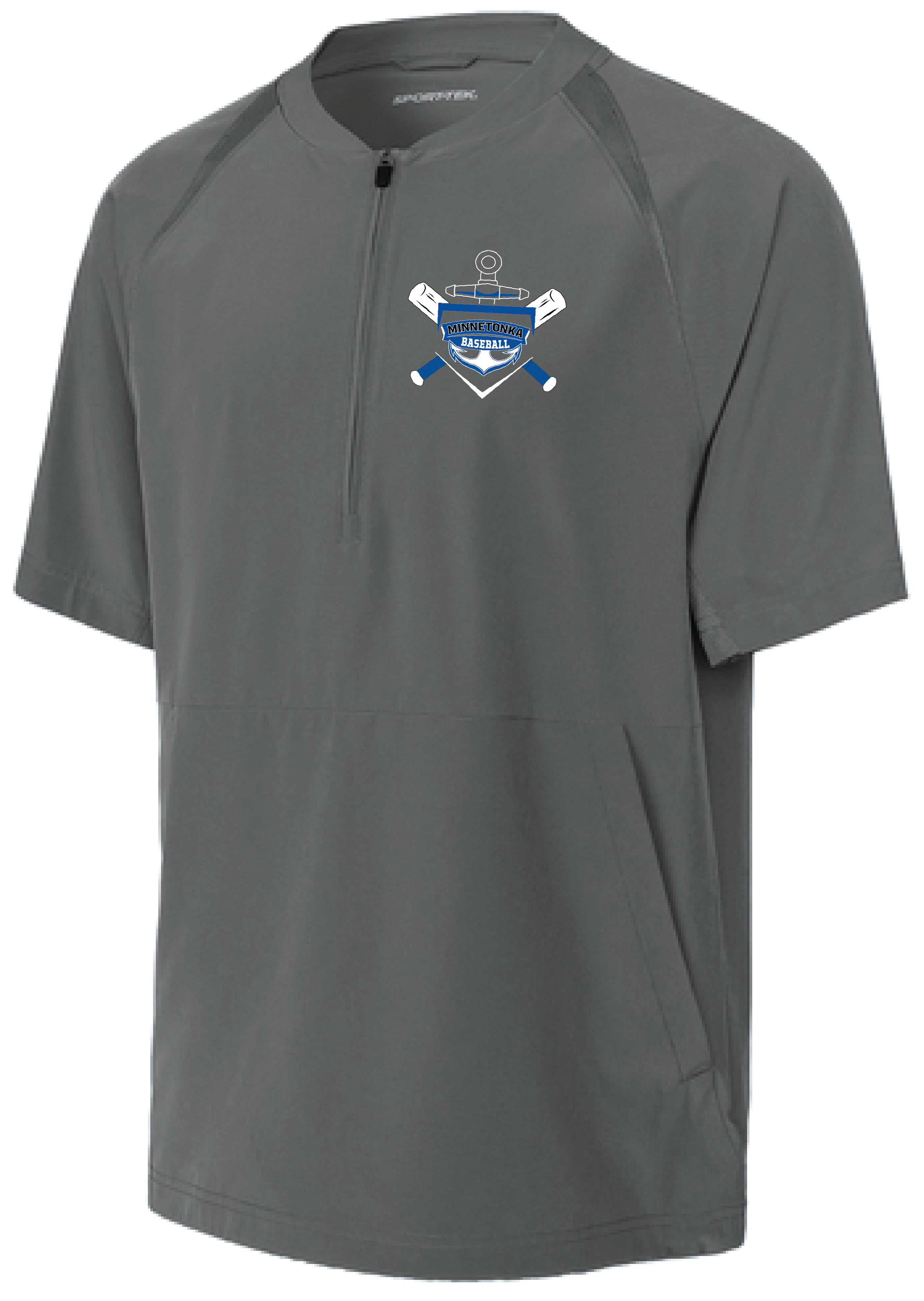 Baseball Youth Team 1/2-Zip Short Sleeve Cage Jacket
