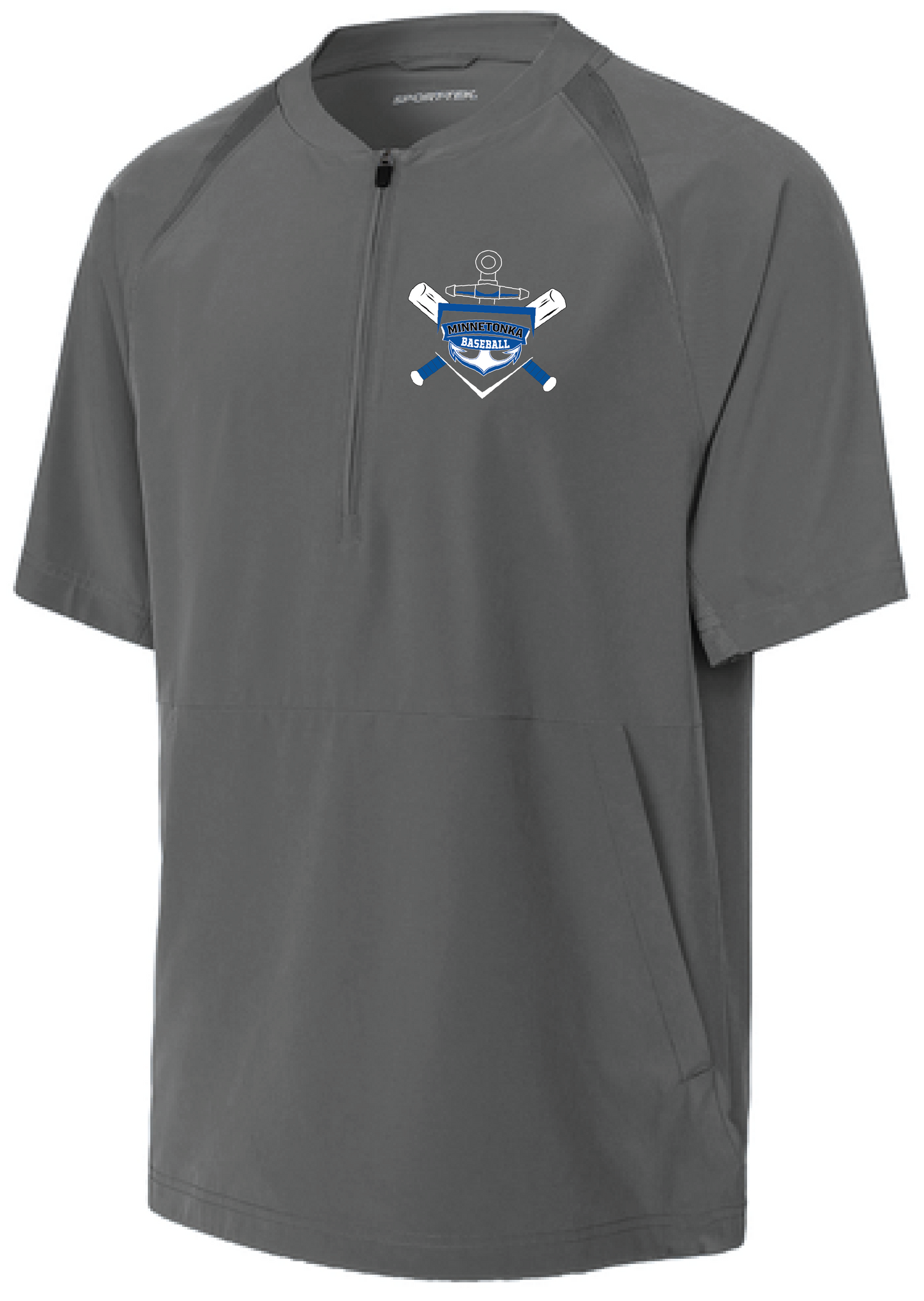 Baseball Youth Team 1/2-Zip Short Sleeve Cage Jacket