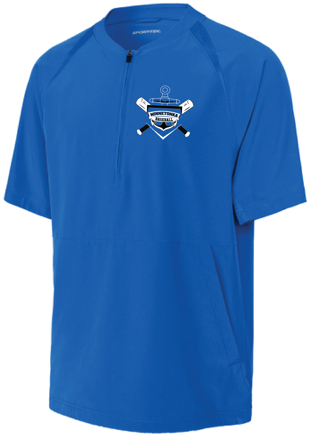 Baseball Youth Team 1/2-Zip Short Sleeve Cage Jacket