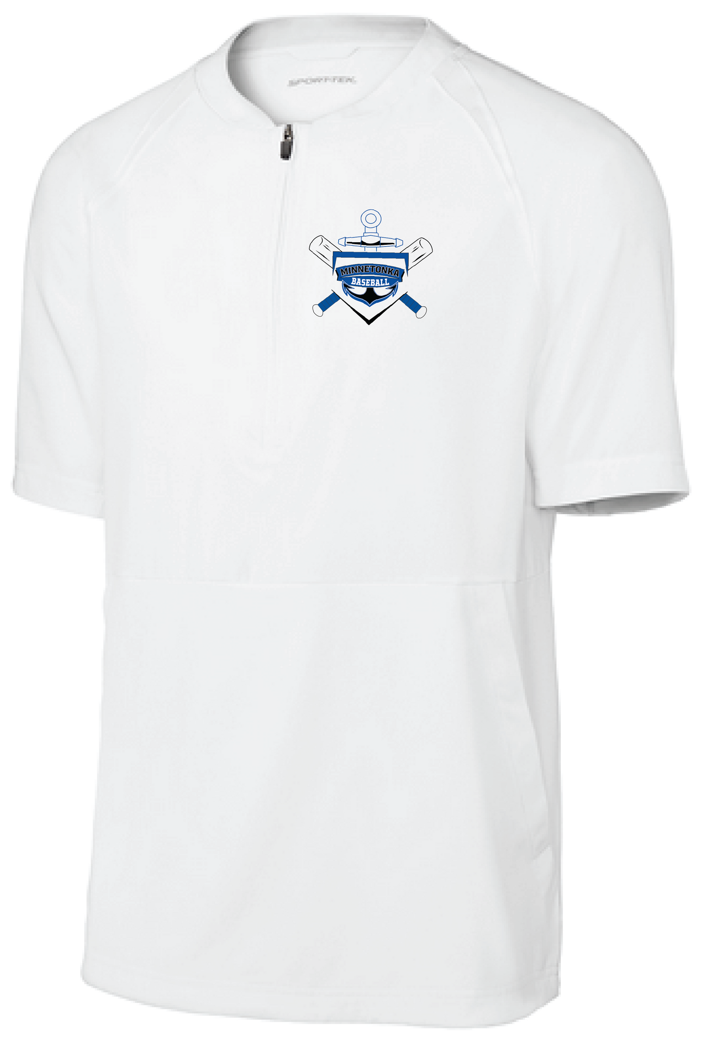 Baseball Men's Team 1/2-Zip Short Sleeve Cage Jacket