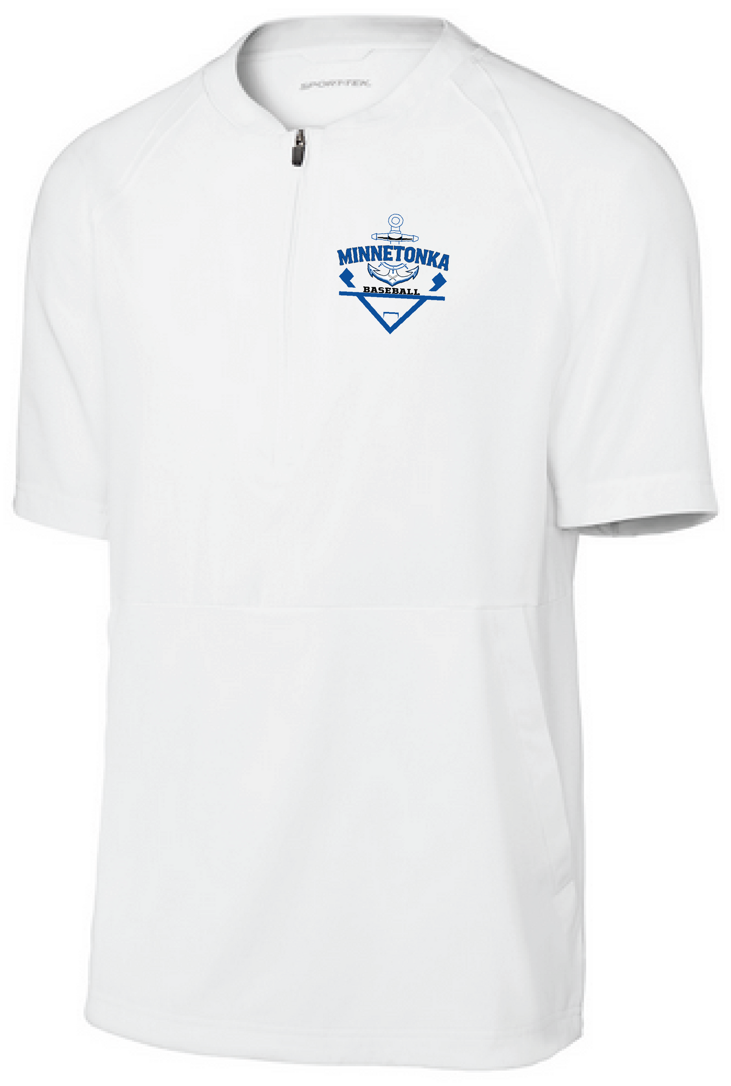 Baseball Men's Team 1/2-Zip Short Sleeve Cage Jacket