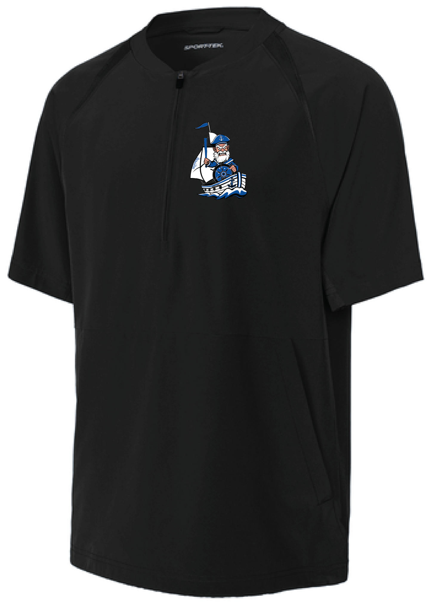 Baseball Youth Team 1/2-Zip Short Sleeve Cage Jacket