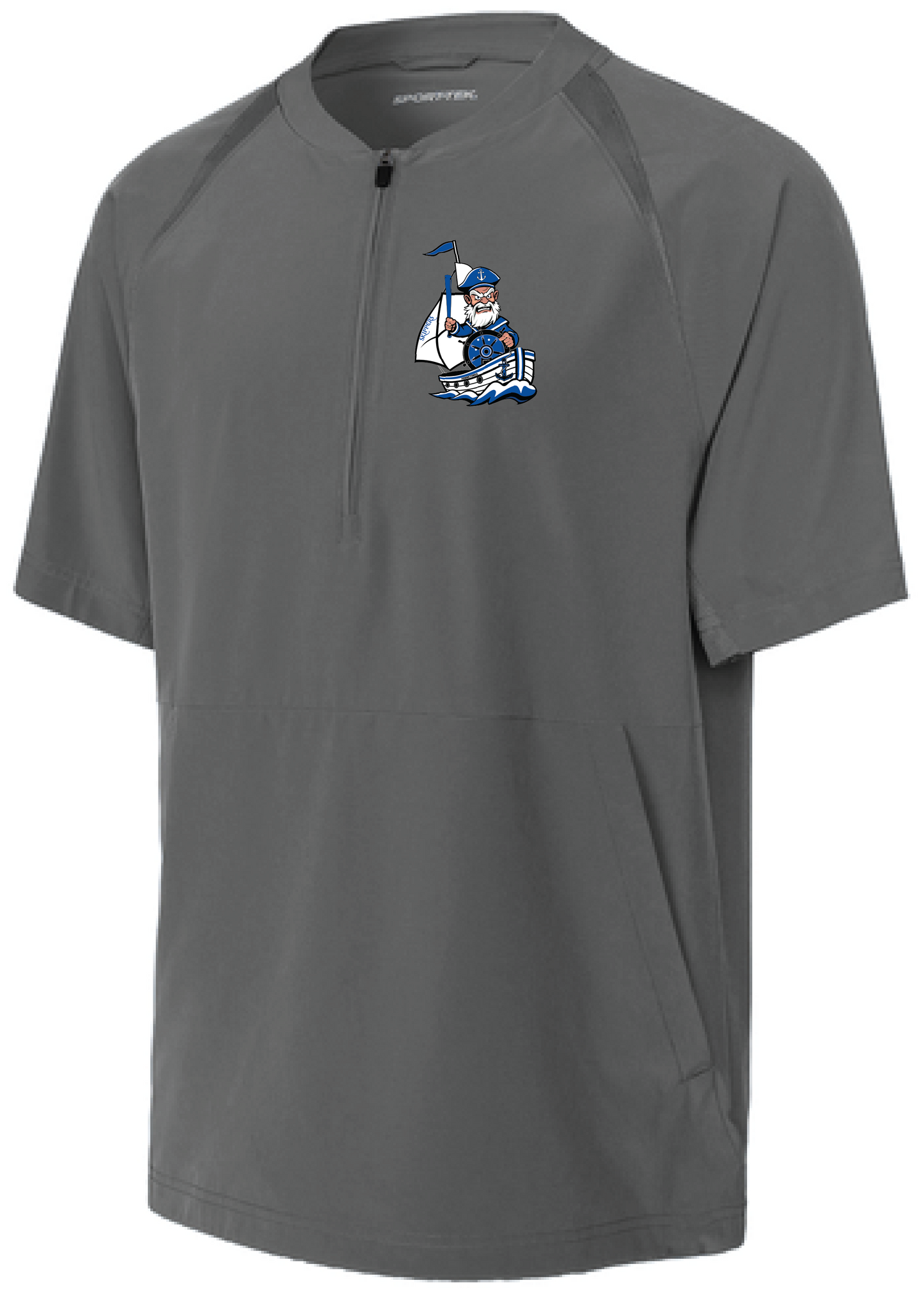 Baseball Youth Team 1/2-Zip Short Sleeve Cage Jacket