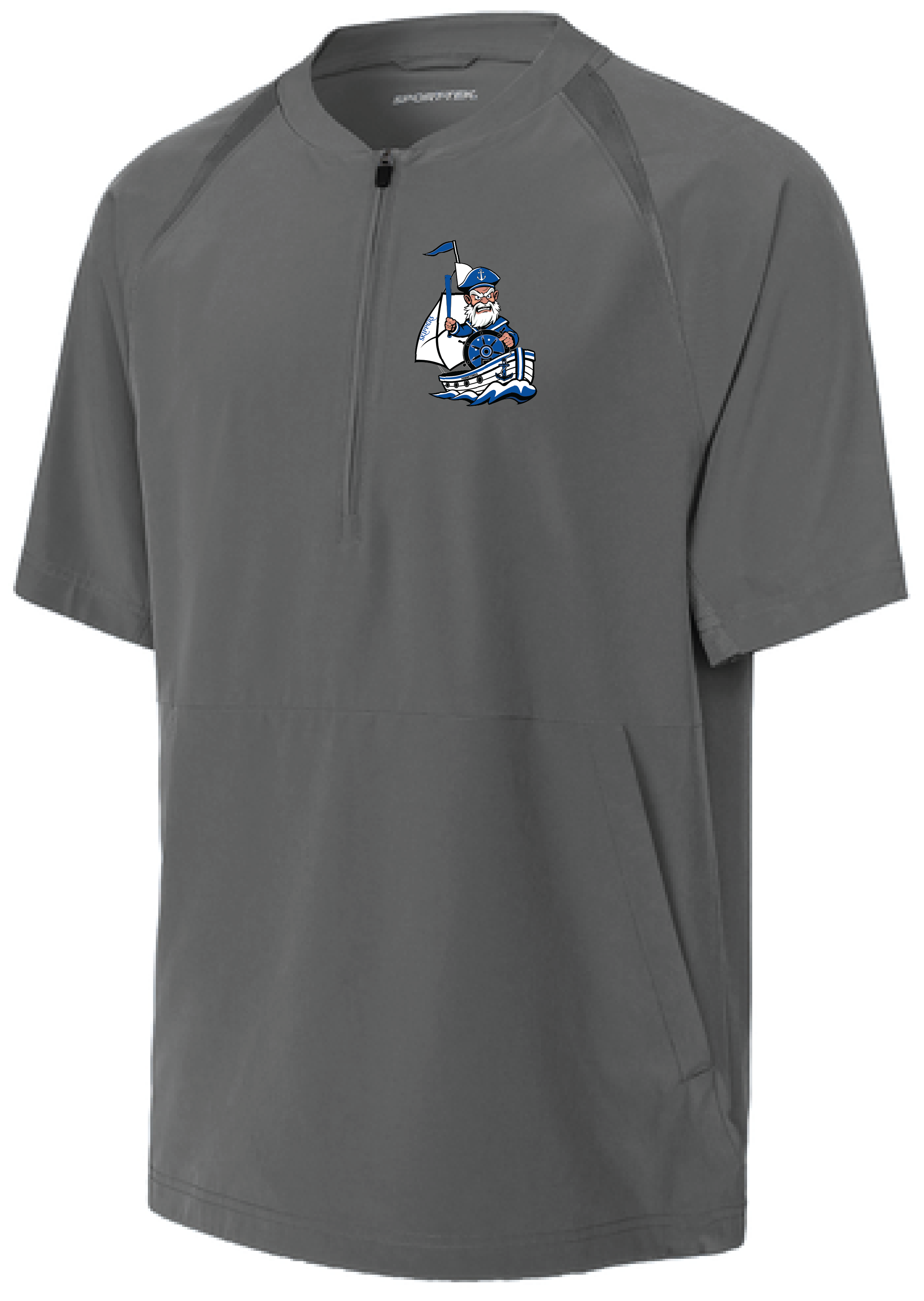 Baseball Youth Team 1/2-Zip Short Sleeve Cage Jacket