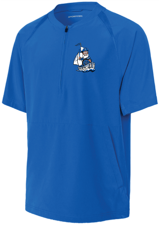 Baseball Men's Team 1/2-Zip Short Sleeve Cage Jacket