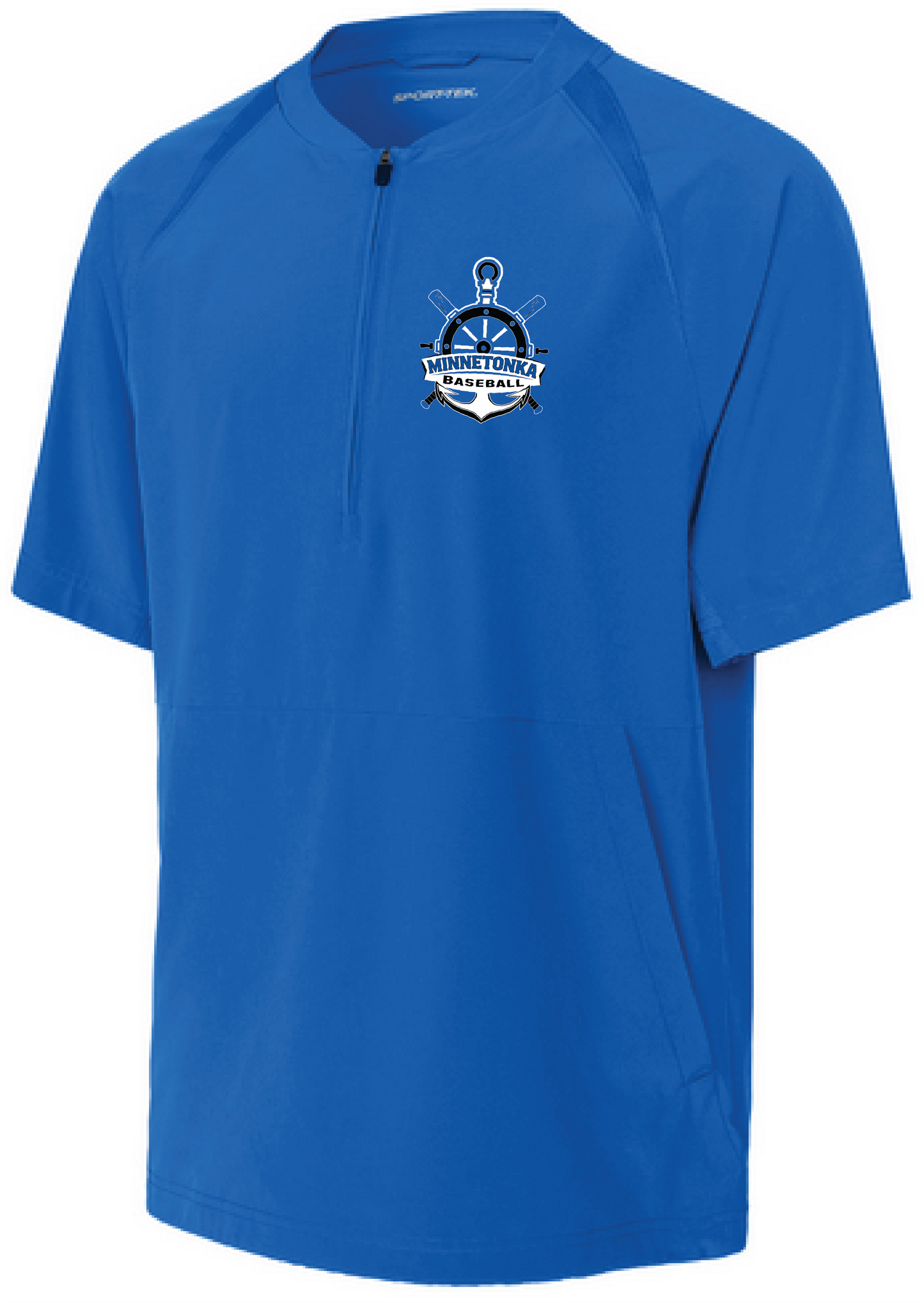 Baseball Men's Team 1/2-Zip Short Sleeve Cage Jacket