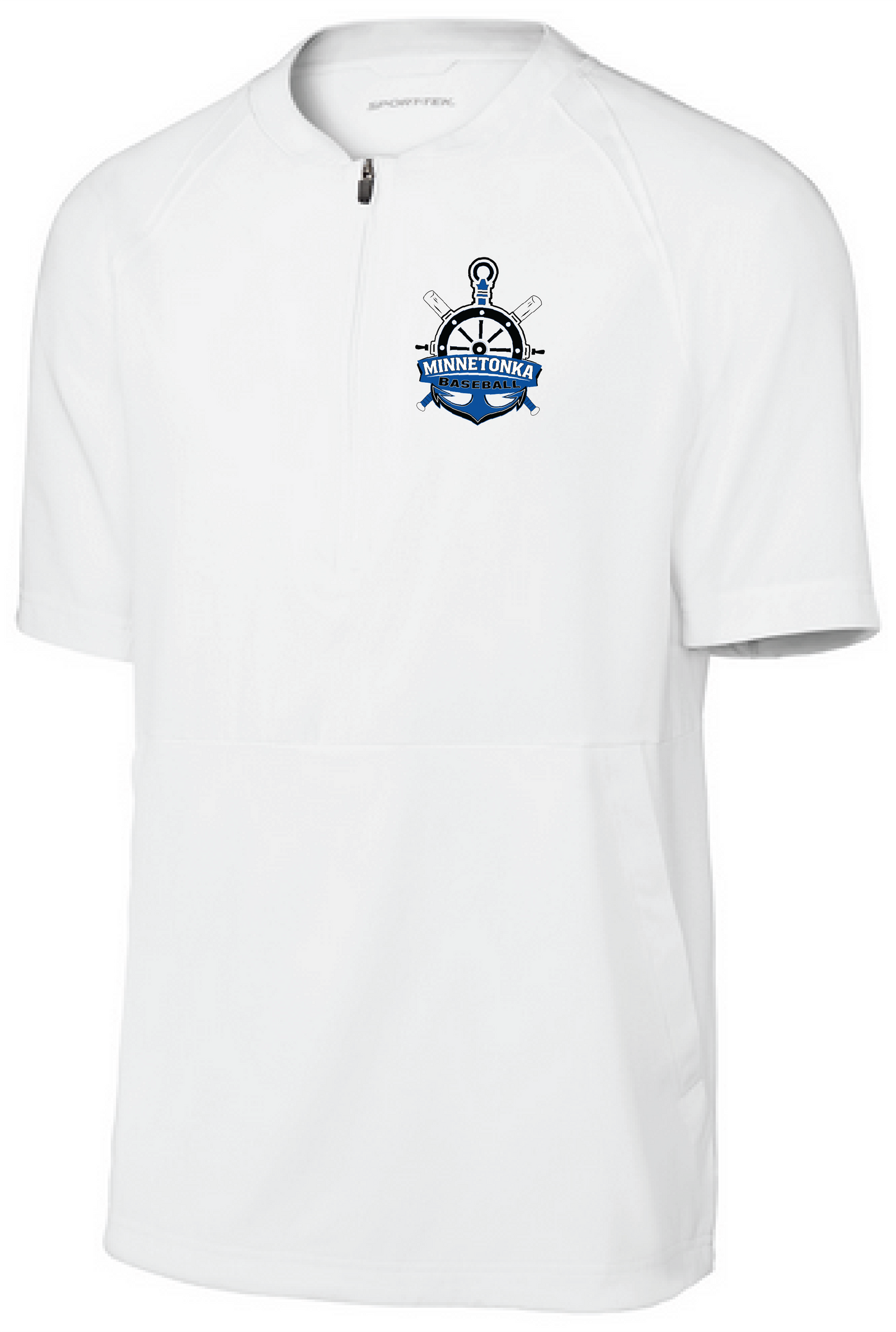 Baseball Men's Team 1/2-Zip Short Sleeve Cage Jacket