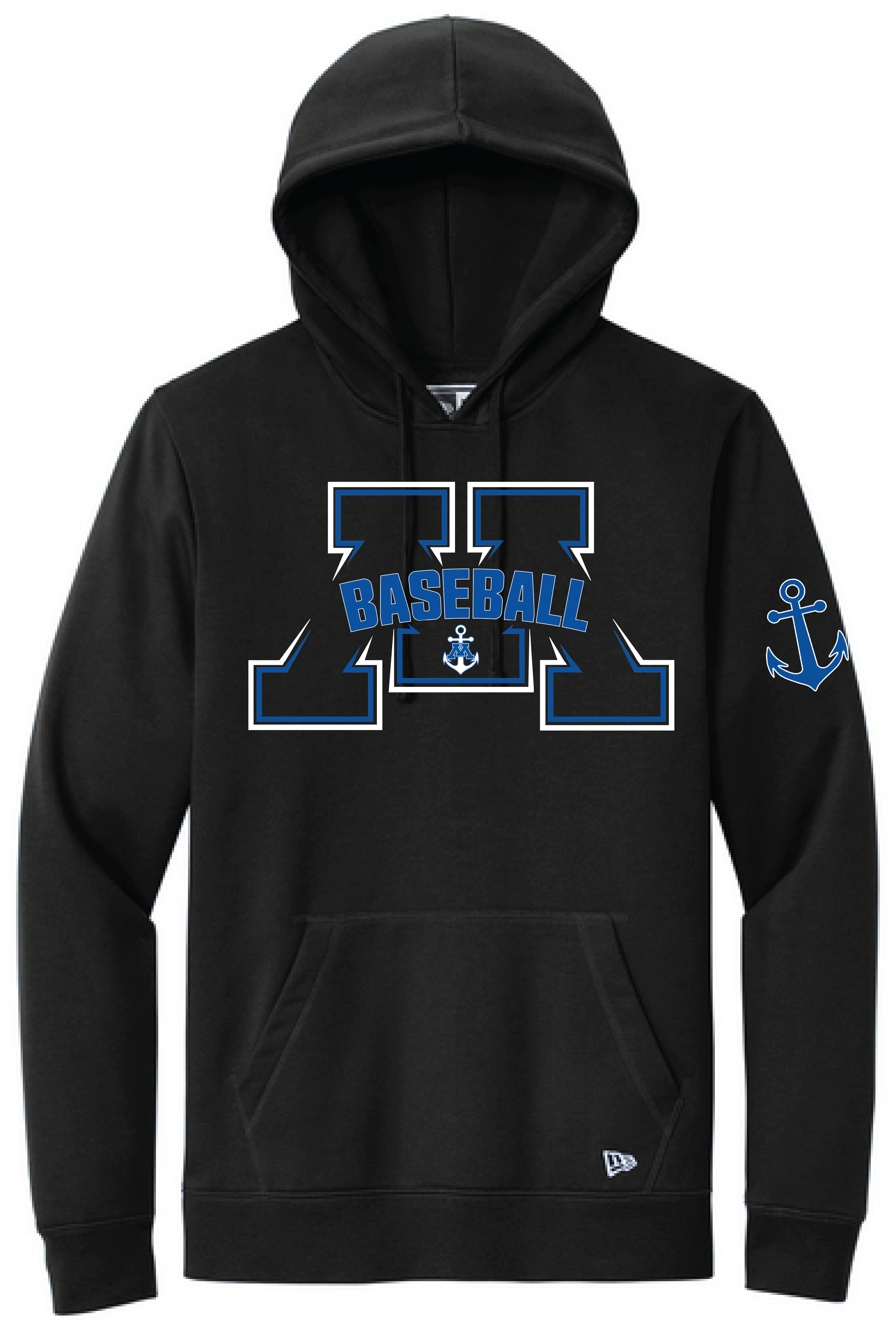 Baseball Men's New Era Mid-Weight Comfort Fleece Hoodie