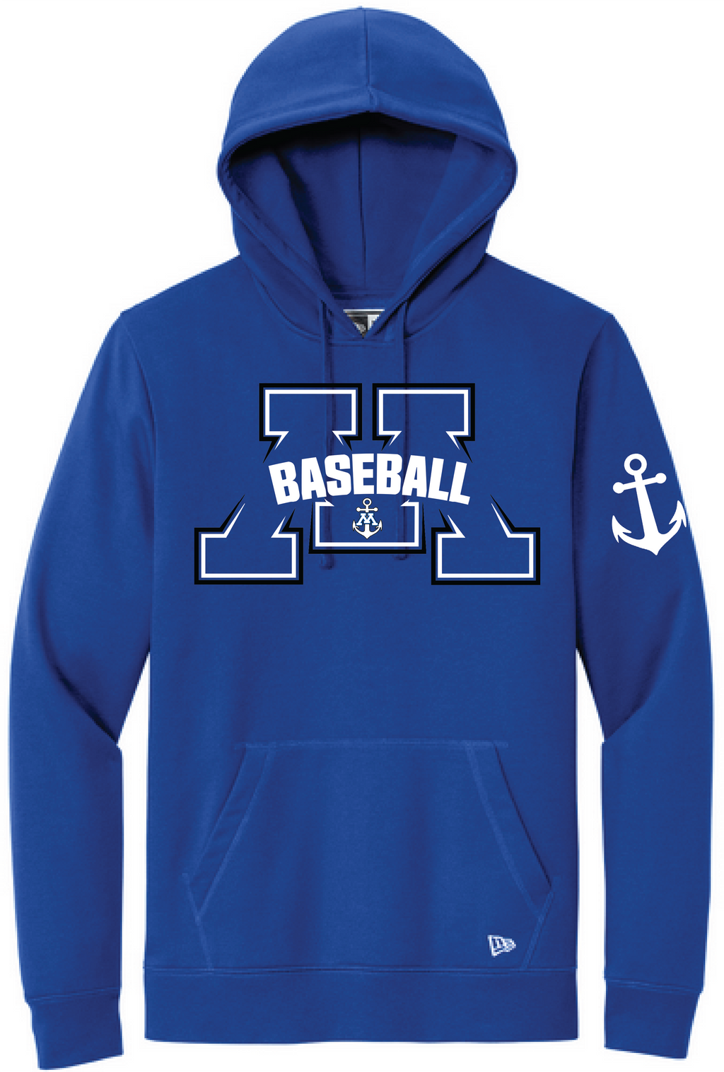 Baseball Men's New Era Mid-Weight Comfort Fleece Hoodie