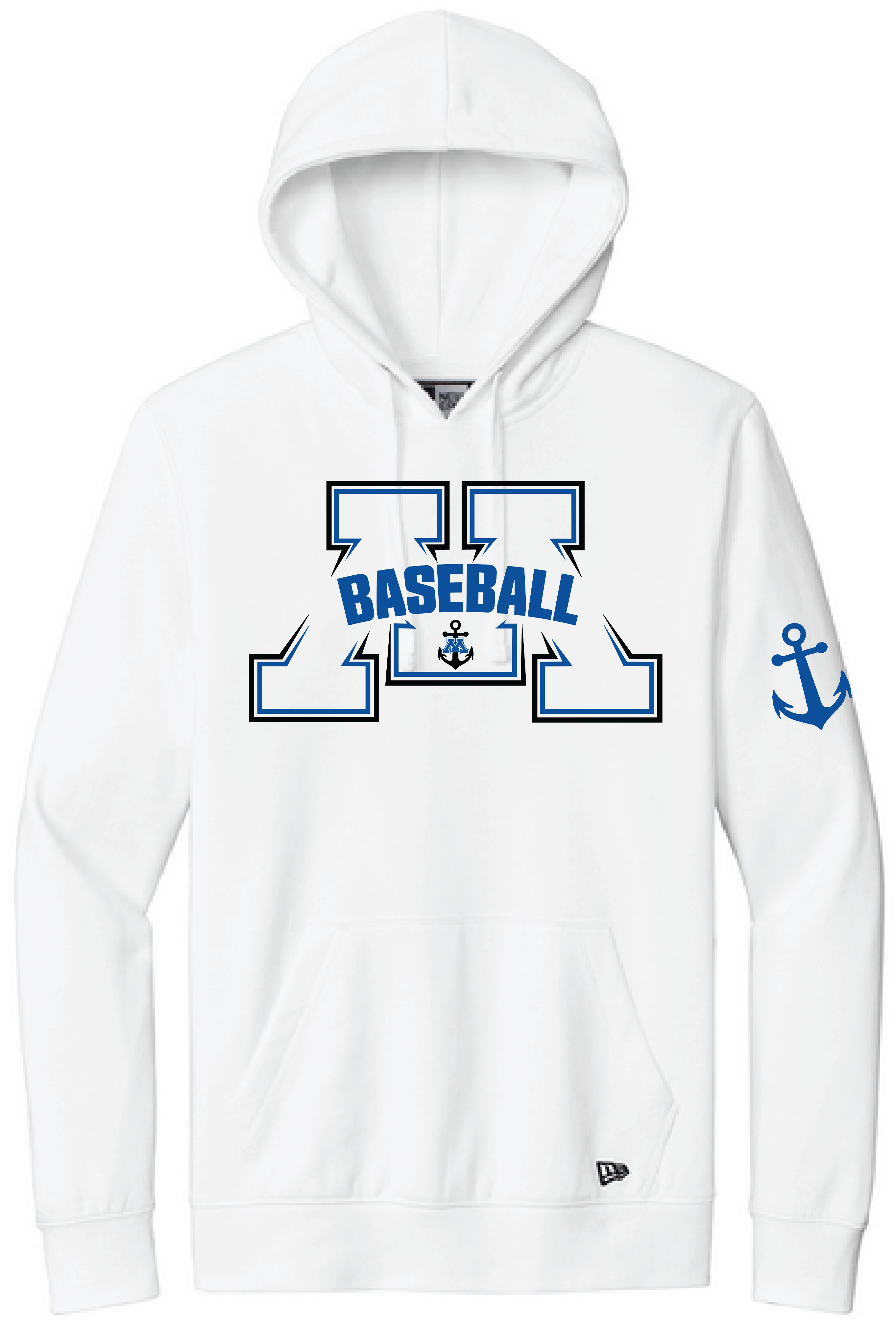 Baseball Men's New Era Mid-Weight Comfort Fleece Hoodie