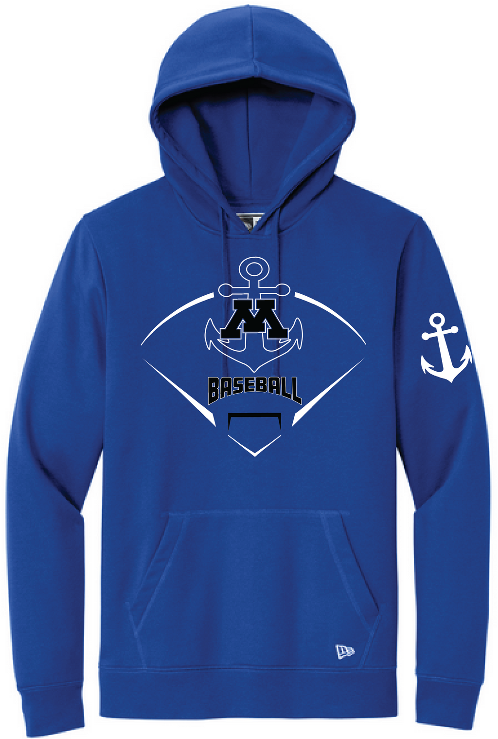 Baseball Men's New Era Mid-Weight Comfort Fleece Hoodie