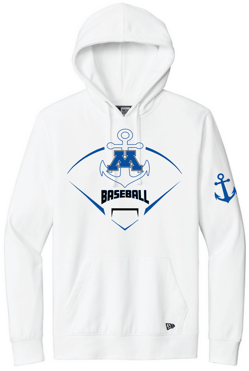 Baseball Men's New Era Mid-Weight Comfort Fleece Hoodie