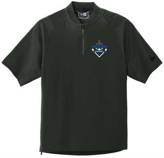 Baseball Youth New Era Cage Short Sleeve 1/4-Zip Jacket